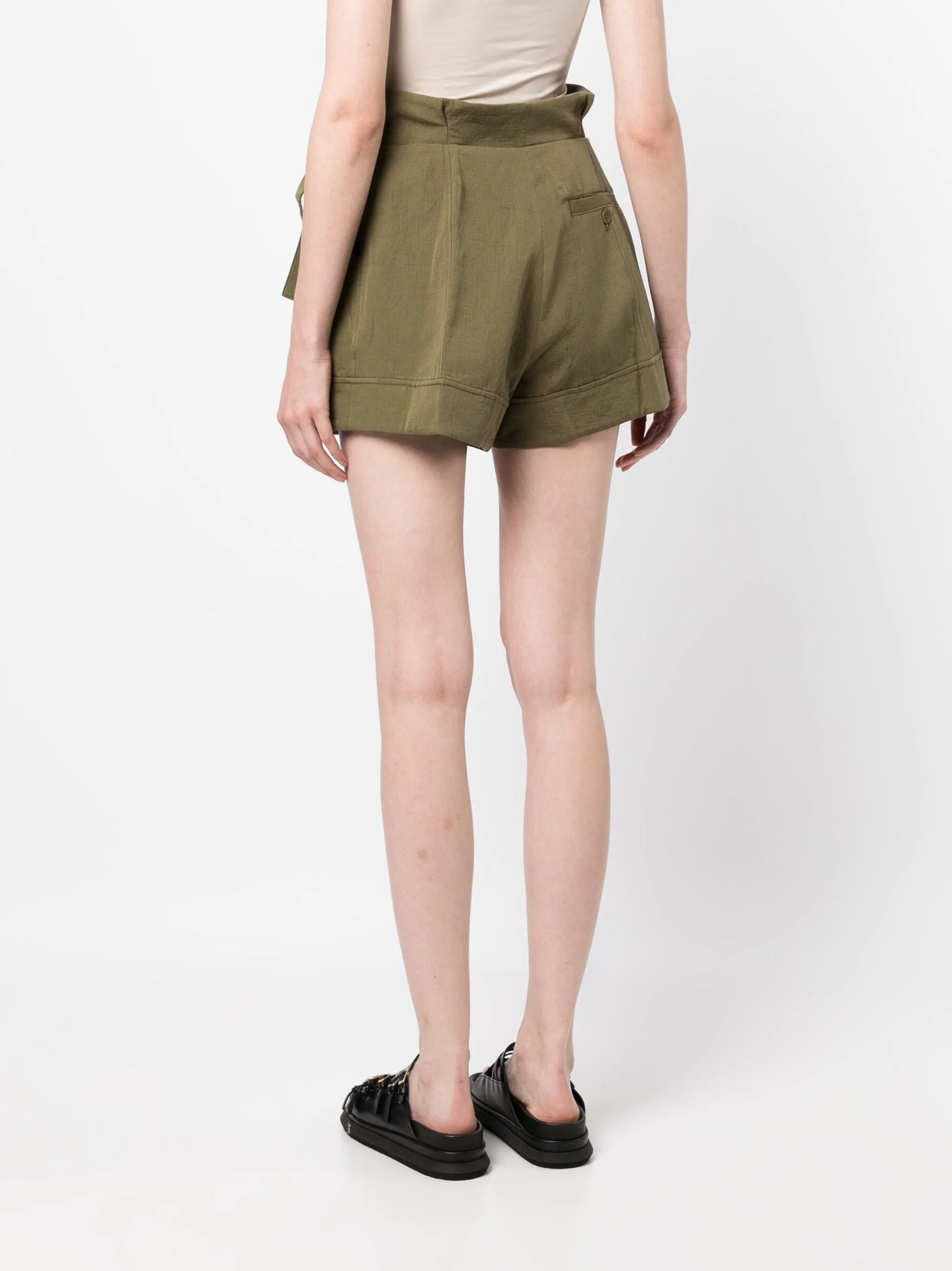 3.1 Phillip Lim Cotton Linen Paperbag Shorts