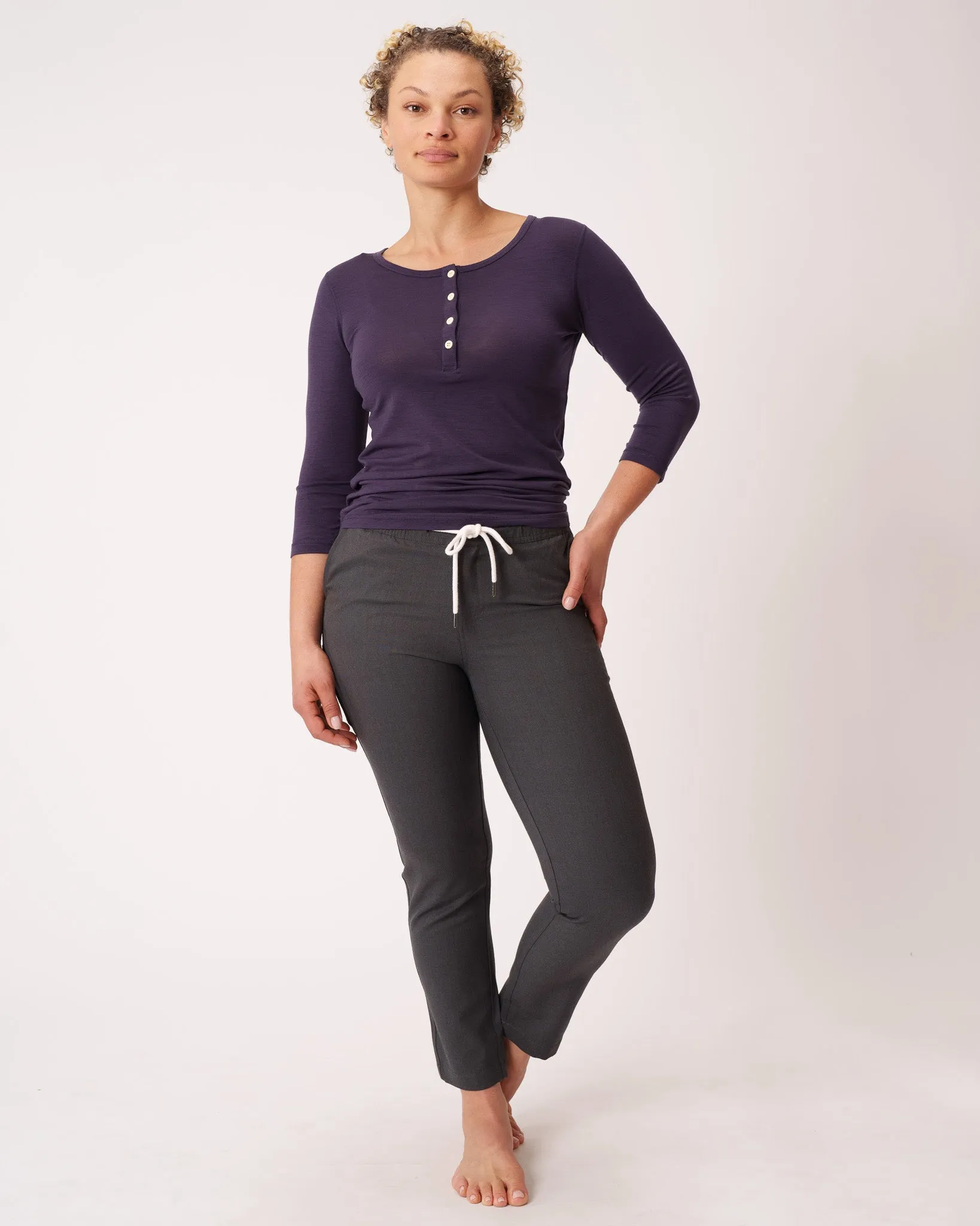 3/4 Sleeve Henley
