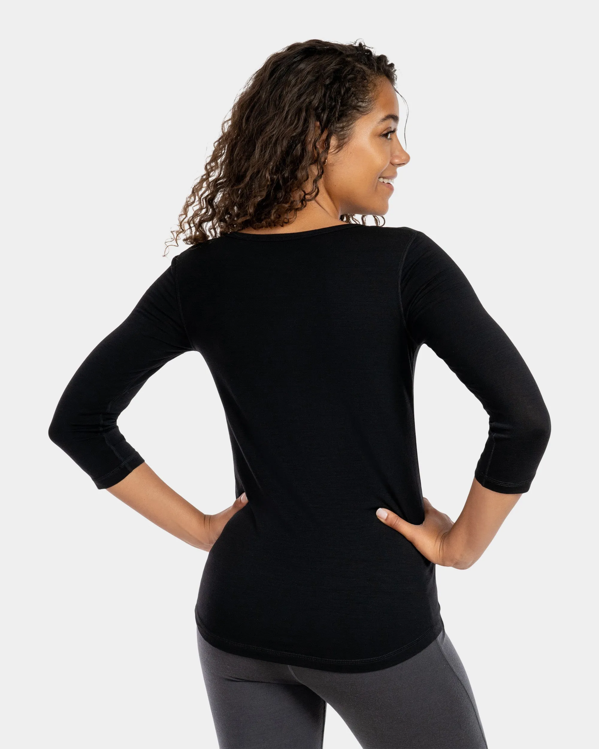 3/4 Sleeve Henley