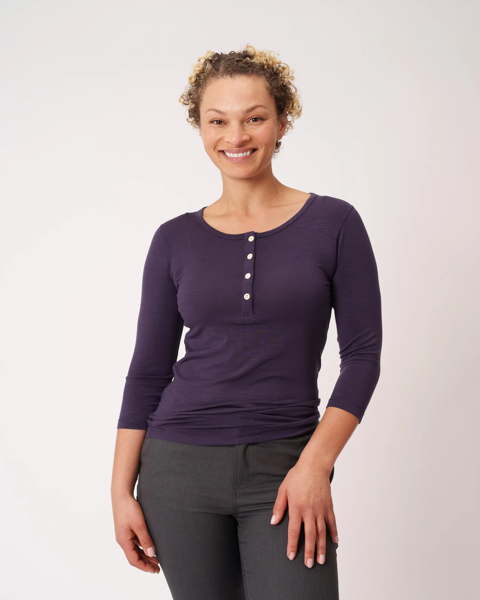 3/4 Sleeve Henley