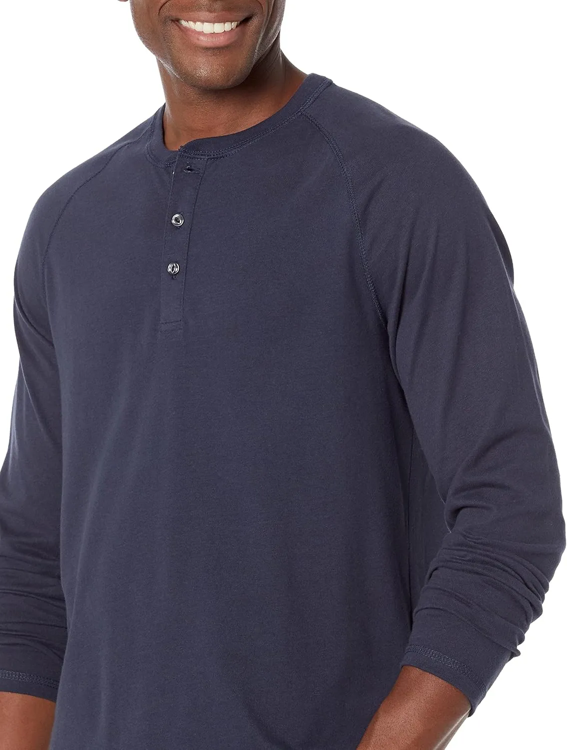 Amazon Essentials Long Sleeve Shirt for Men, Regular-Fit Henley, Available in Big & Tall