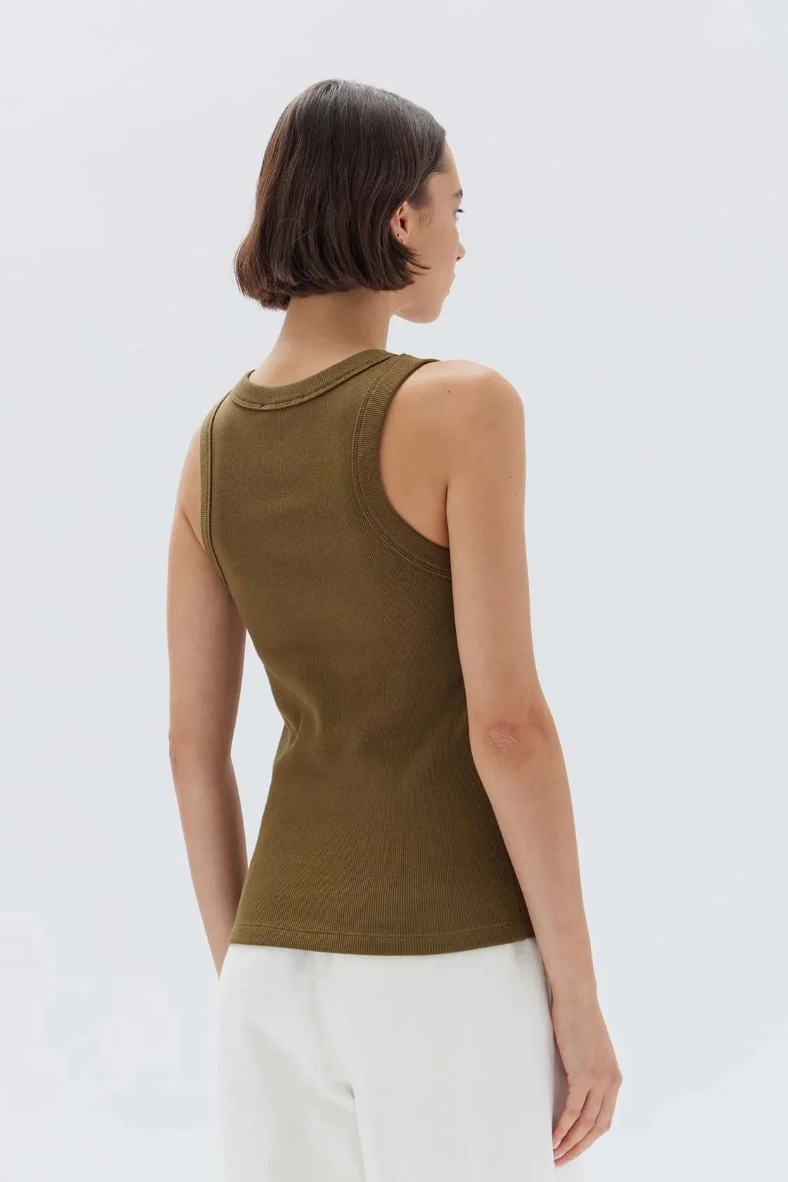 Assembly Label | Miana Rib Tank - Pea