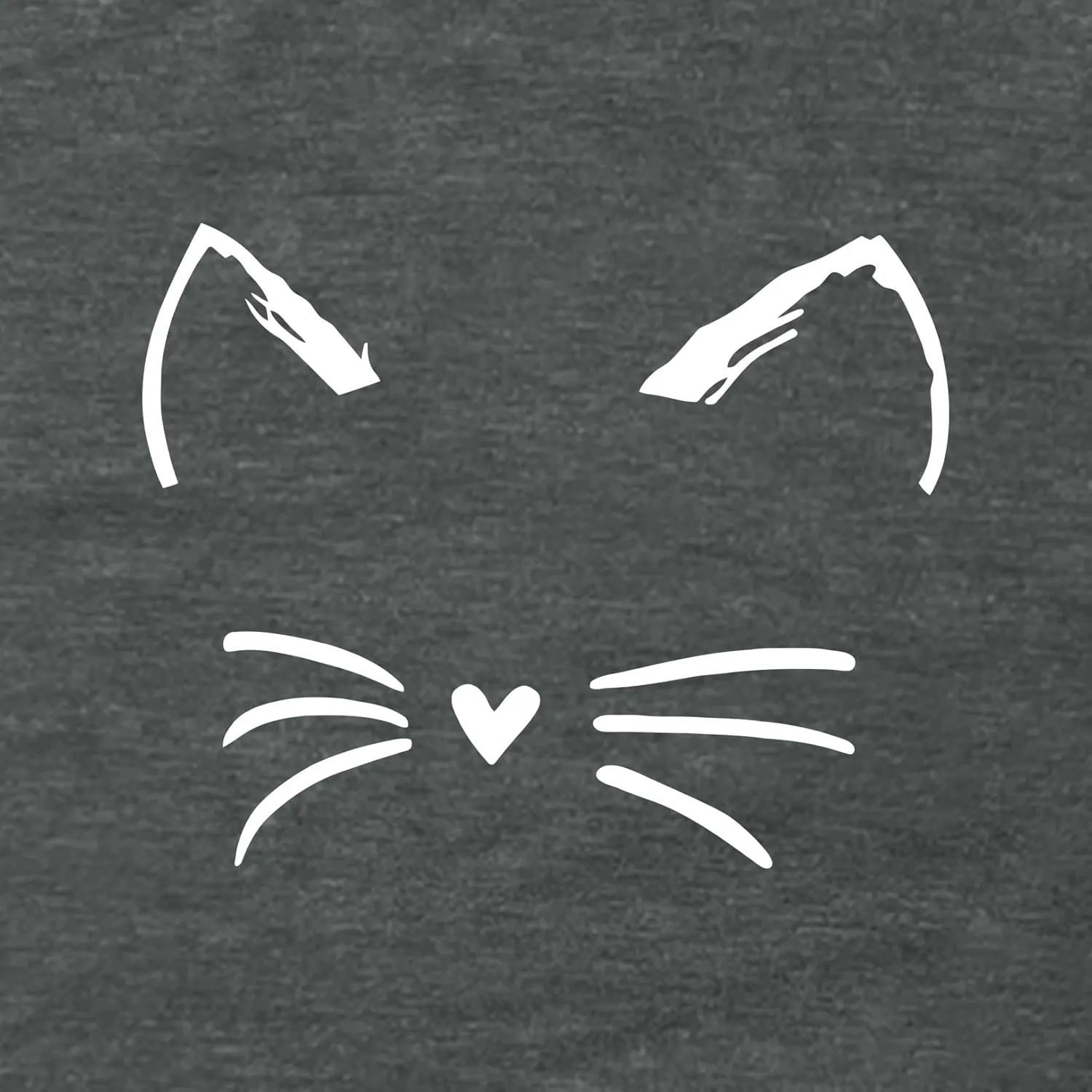 BLACKOO Women's Cat Face Graphic V-Neck T-Shirt Cap Sleeve Tops