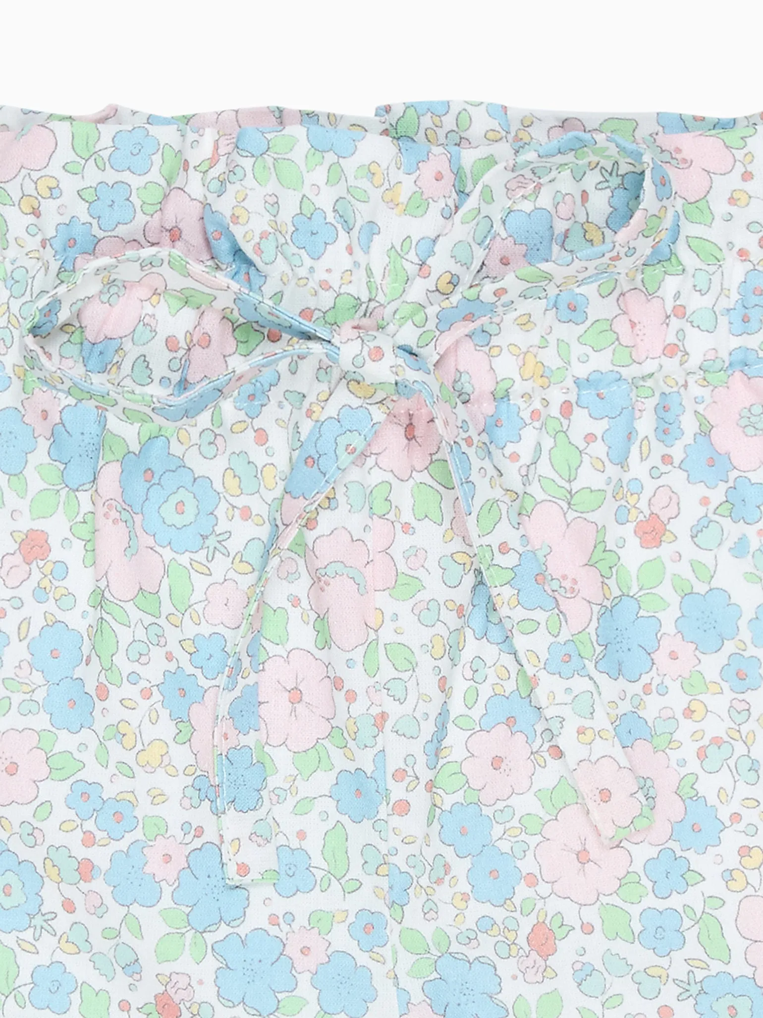 Blue Floral Antonia Cotton Girl Shorts