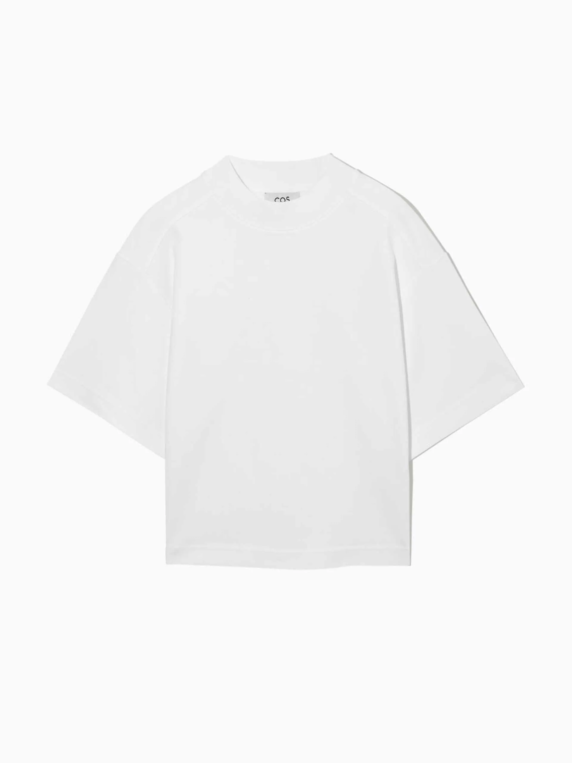 Boxy-fit white t-shirt