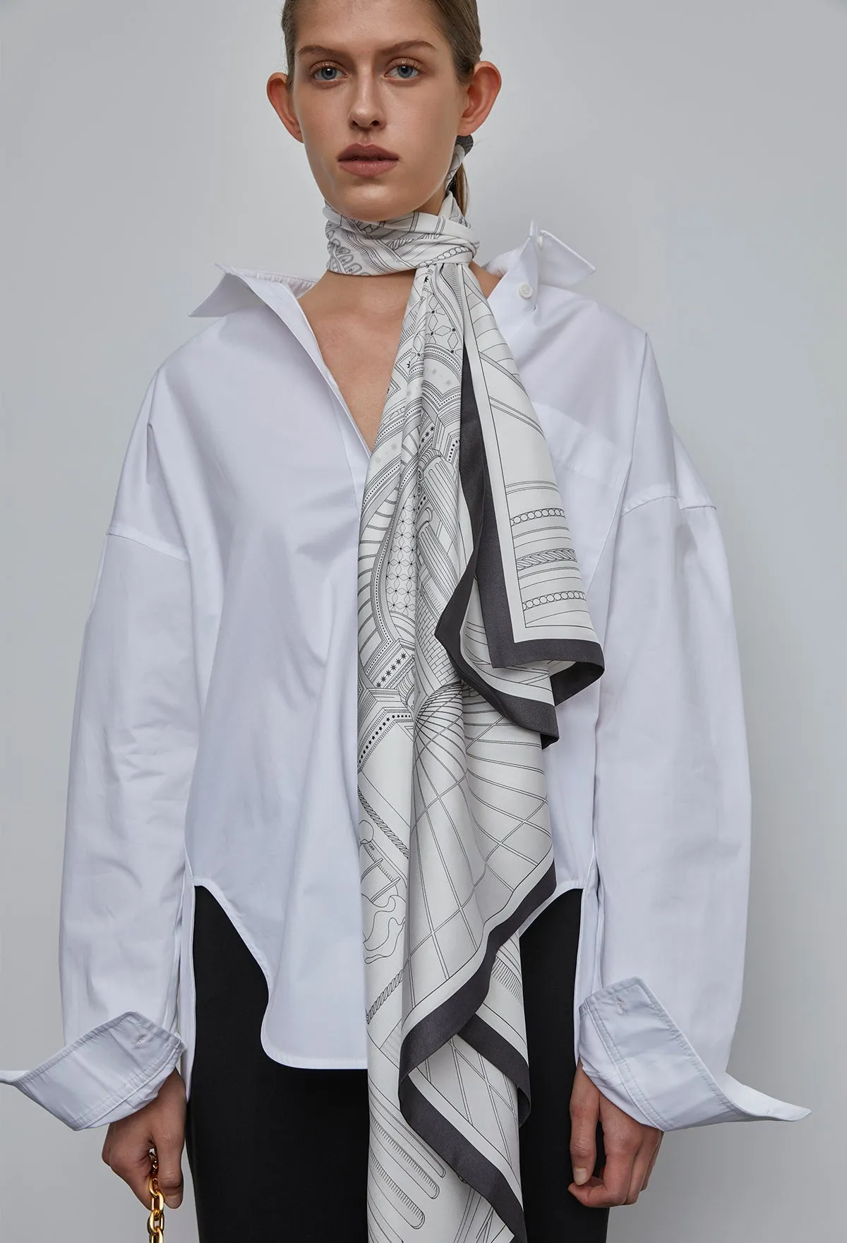 Boy Boxy Shirt In White
