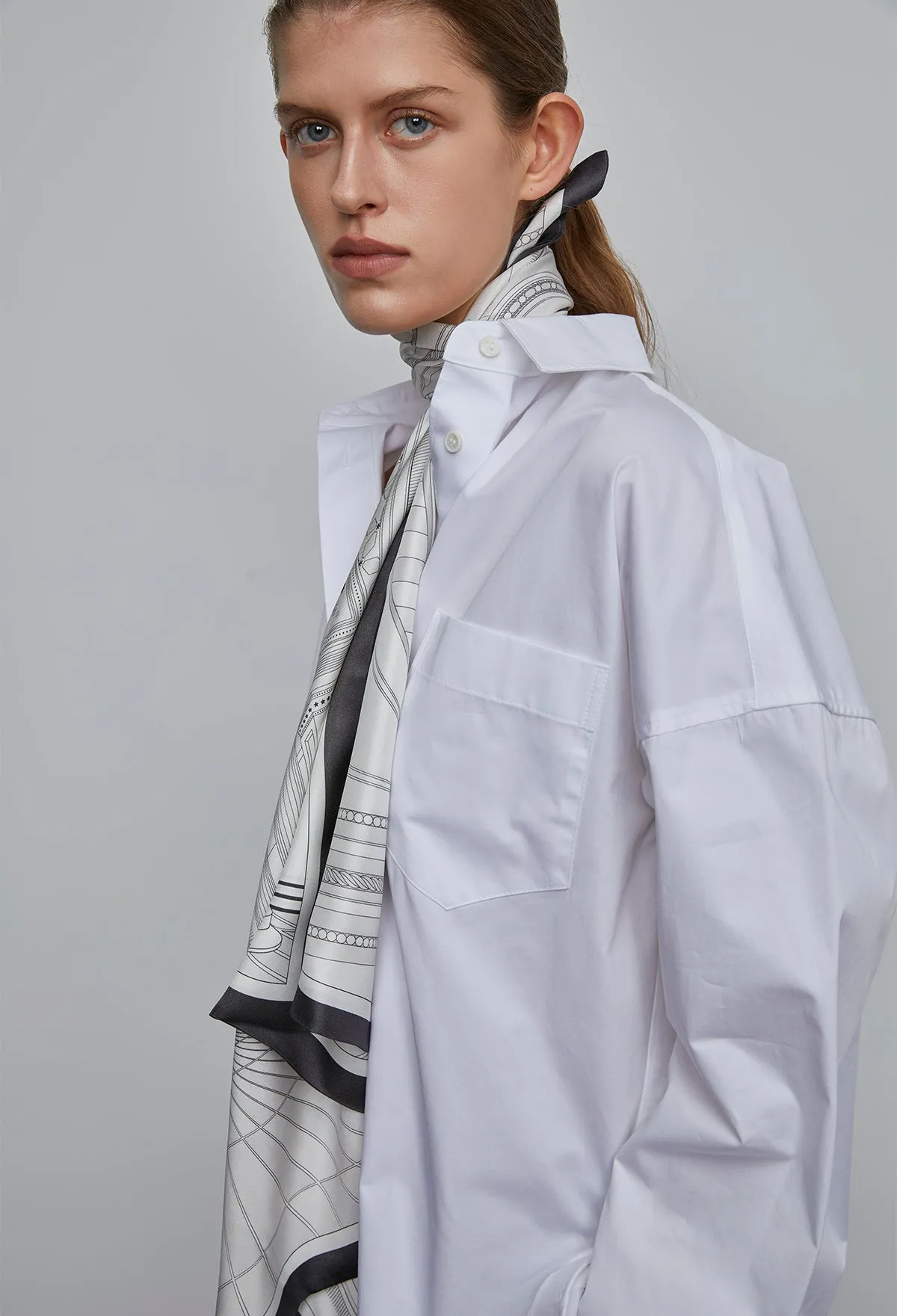 Boy Boxy Shirt In White