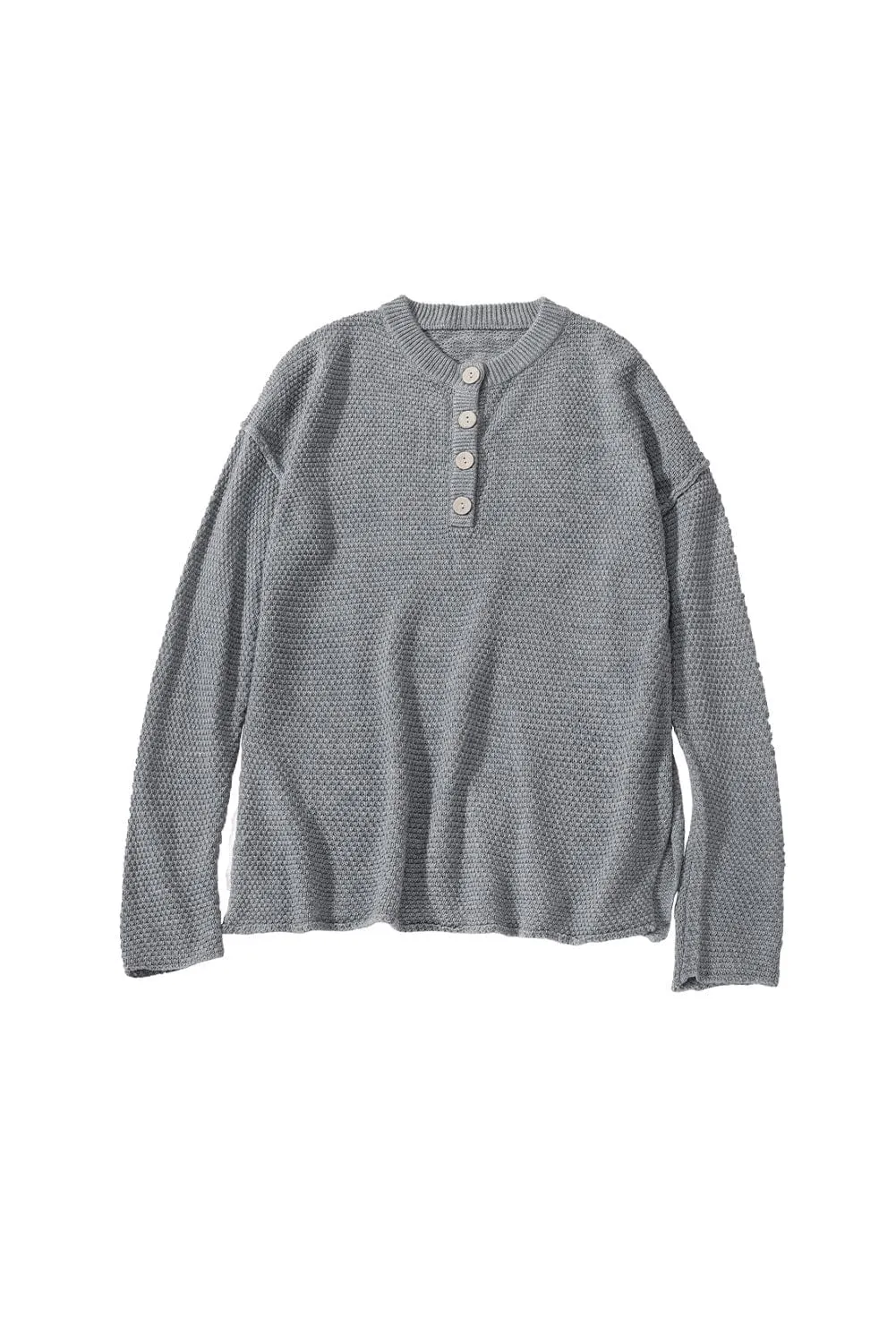 Button-Down Henley Top for Women