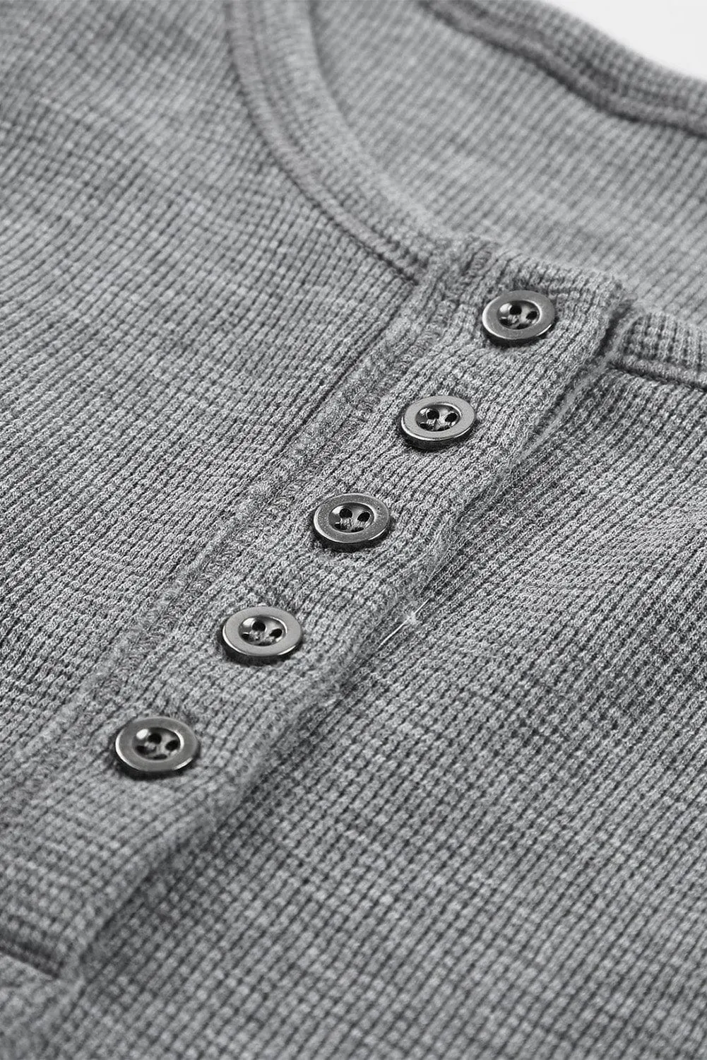 Button-Down Henley Top for Women