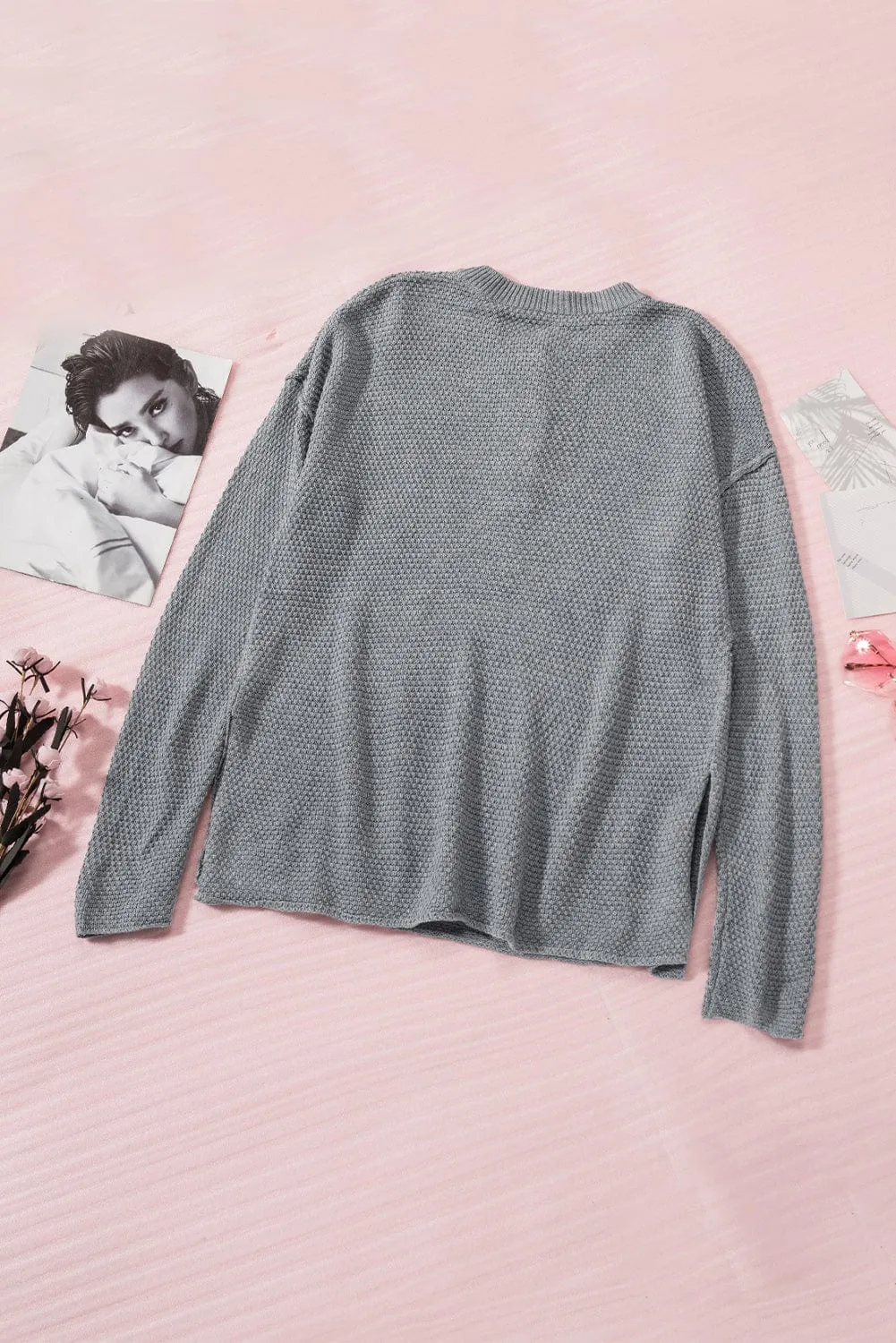 Button-Down Henley Top for Women