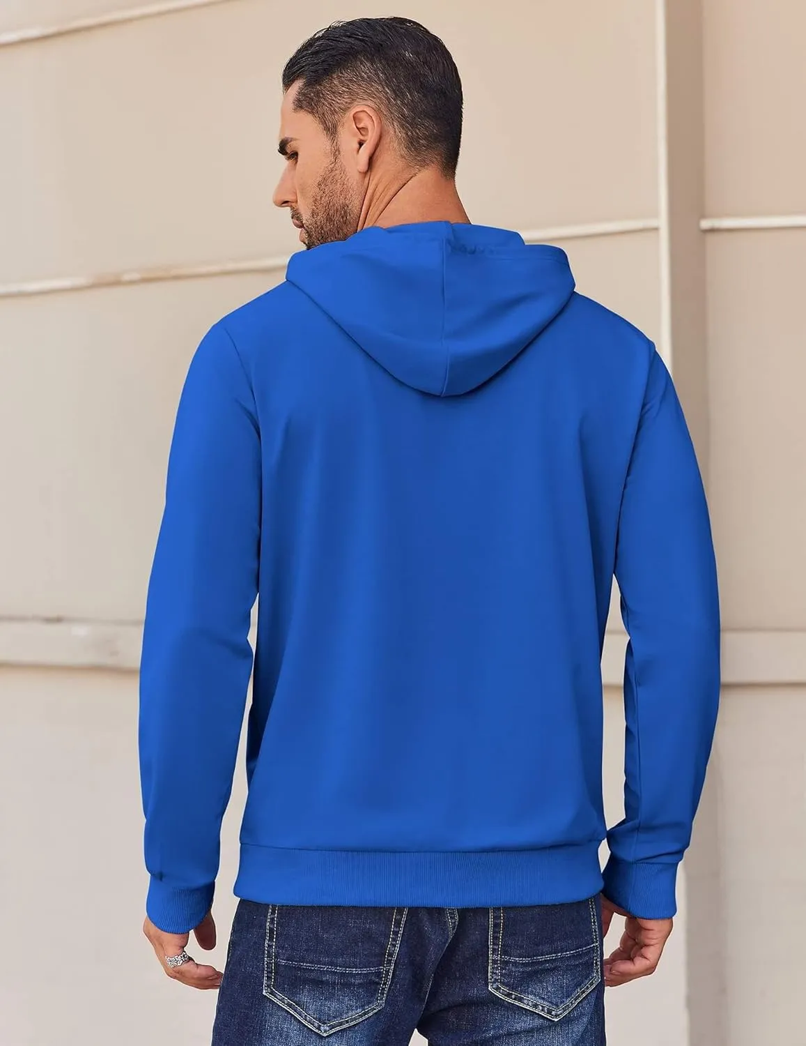 COOFANDY Mens Hoodies Pullover Long Sleeve Casual Fashion Sweatshirts Drawstring Gym Hooded Shirt with Kanga Pocket