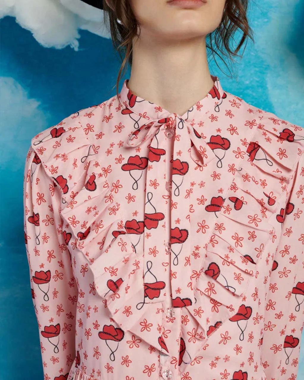 Cowgirl Print Midi Dress