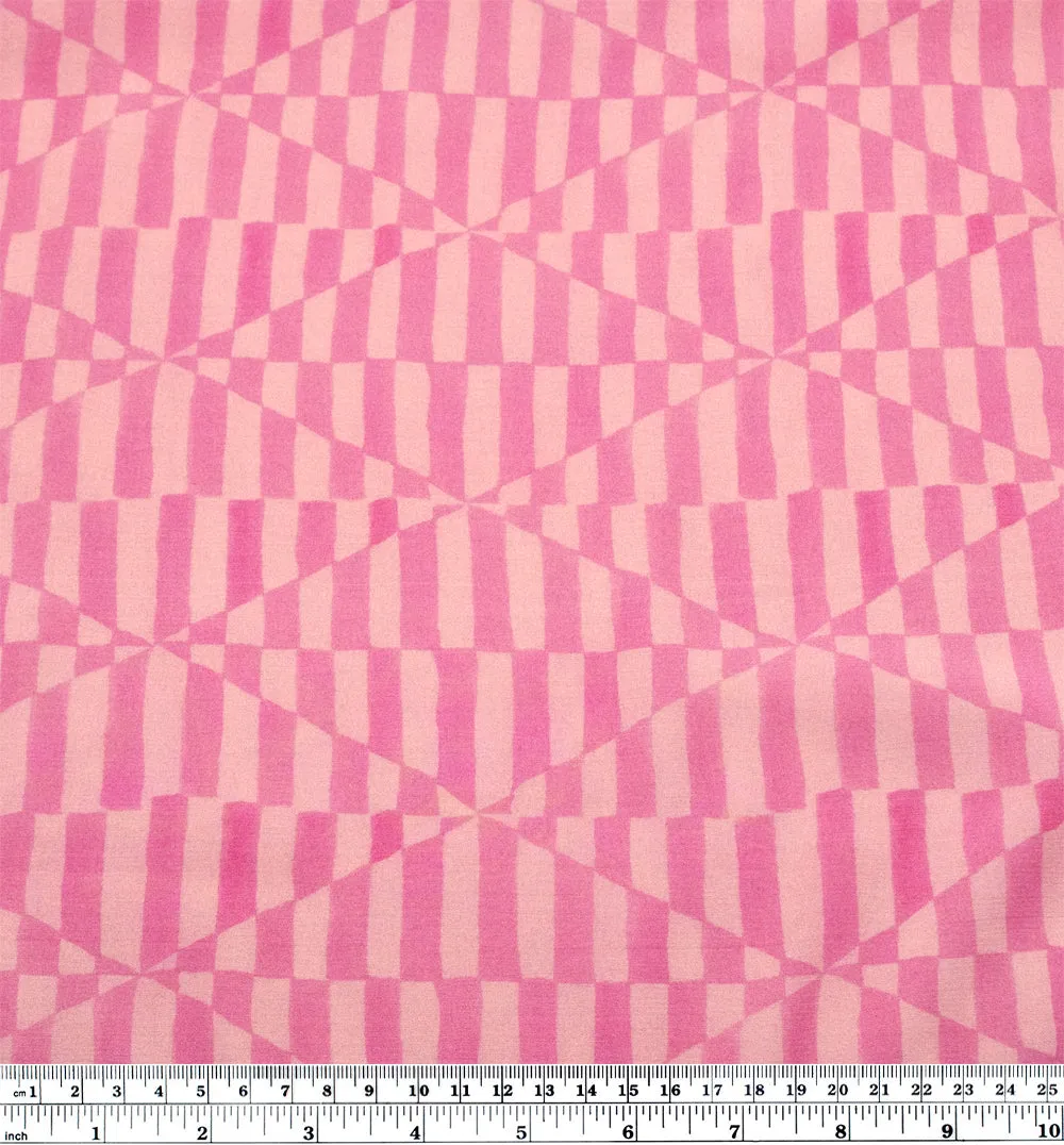 Deadstock Candy Carnival Printed Viscose - Bubblegum