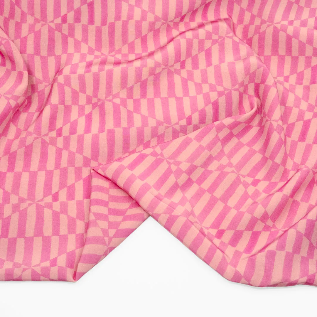 Deadstock Candy Carnival Printed Viscose - Bubblegum
