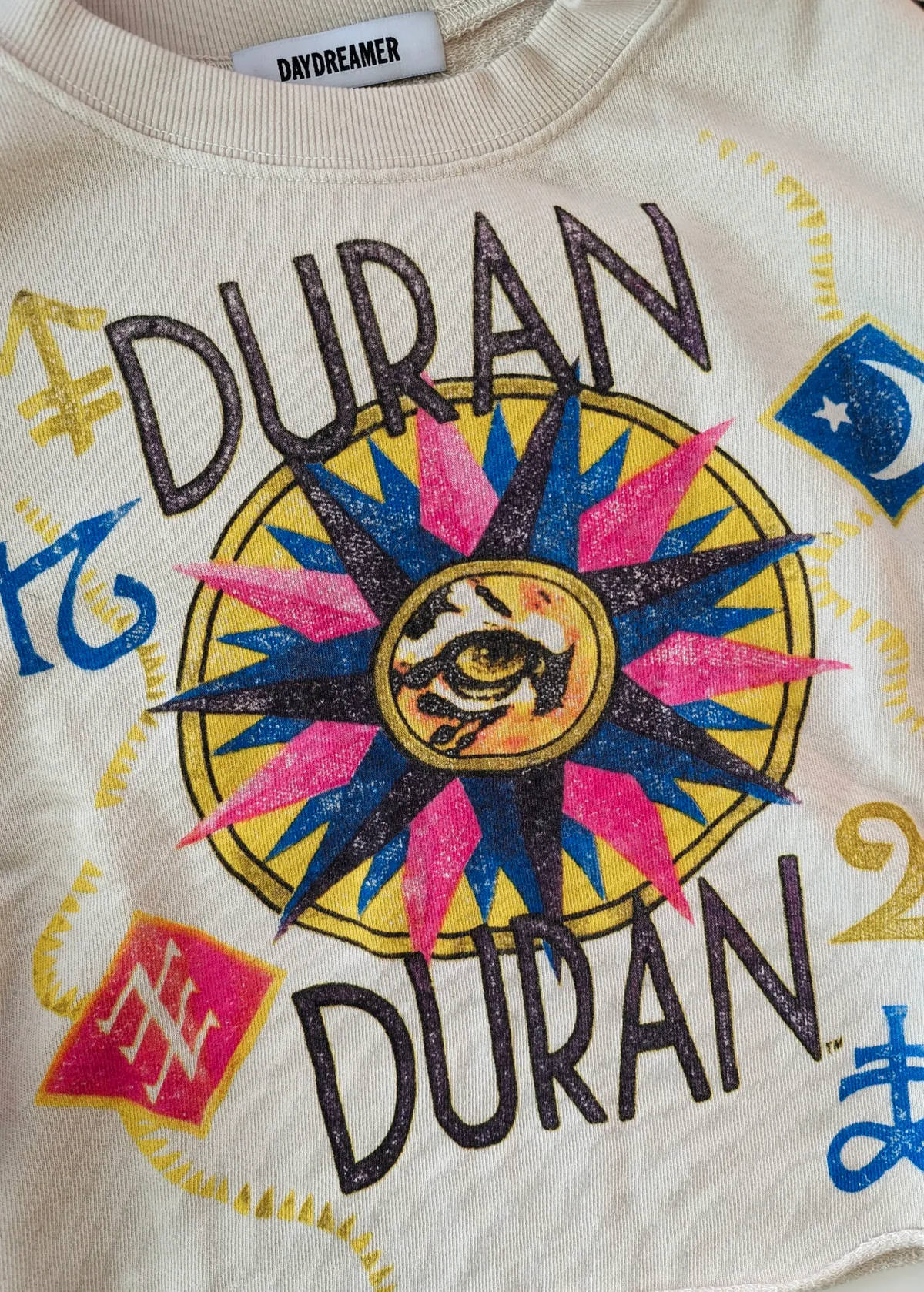 Duran Duran Ragged Tiger 1984 Tour Crop Sweatshirt