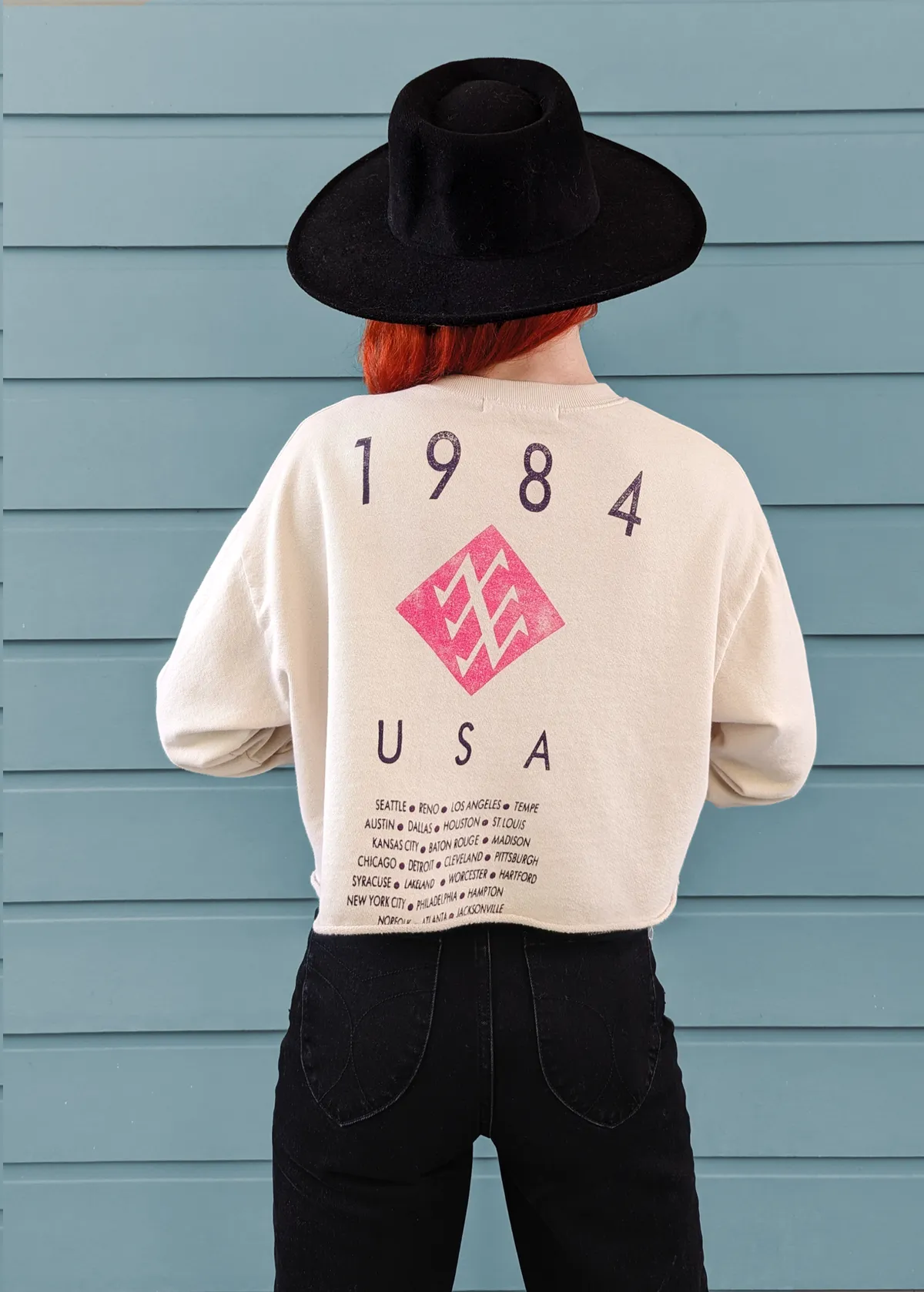 Duran Duran Ragged Tiger 1984 Tour Crop Sweatshirt