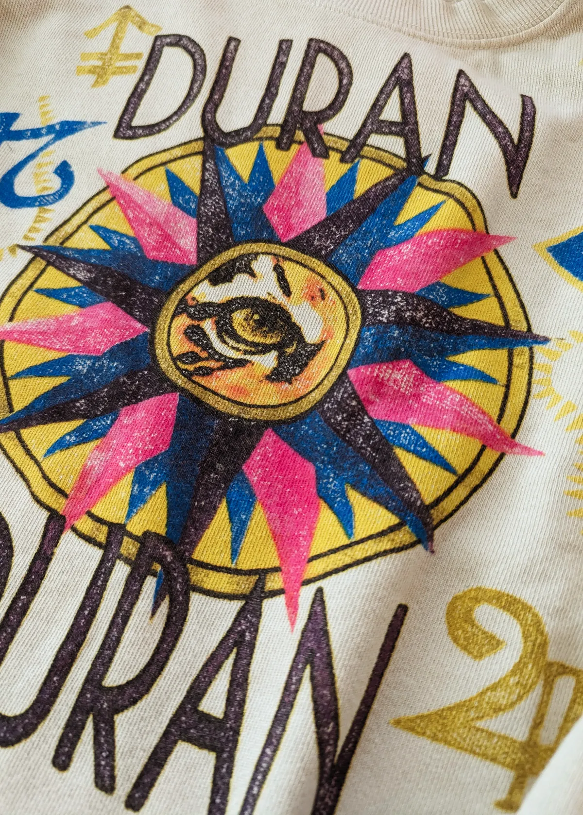 Duran Duran Ragged Tiger 1984 Tour Crop Sweatshirt