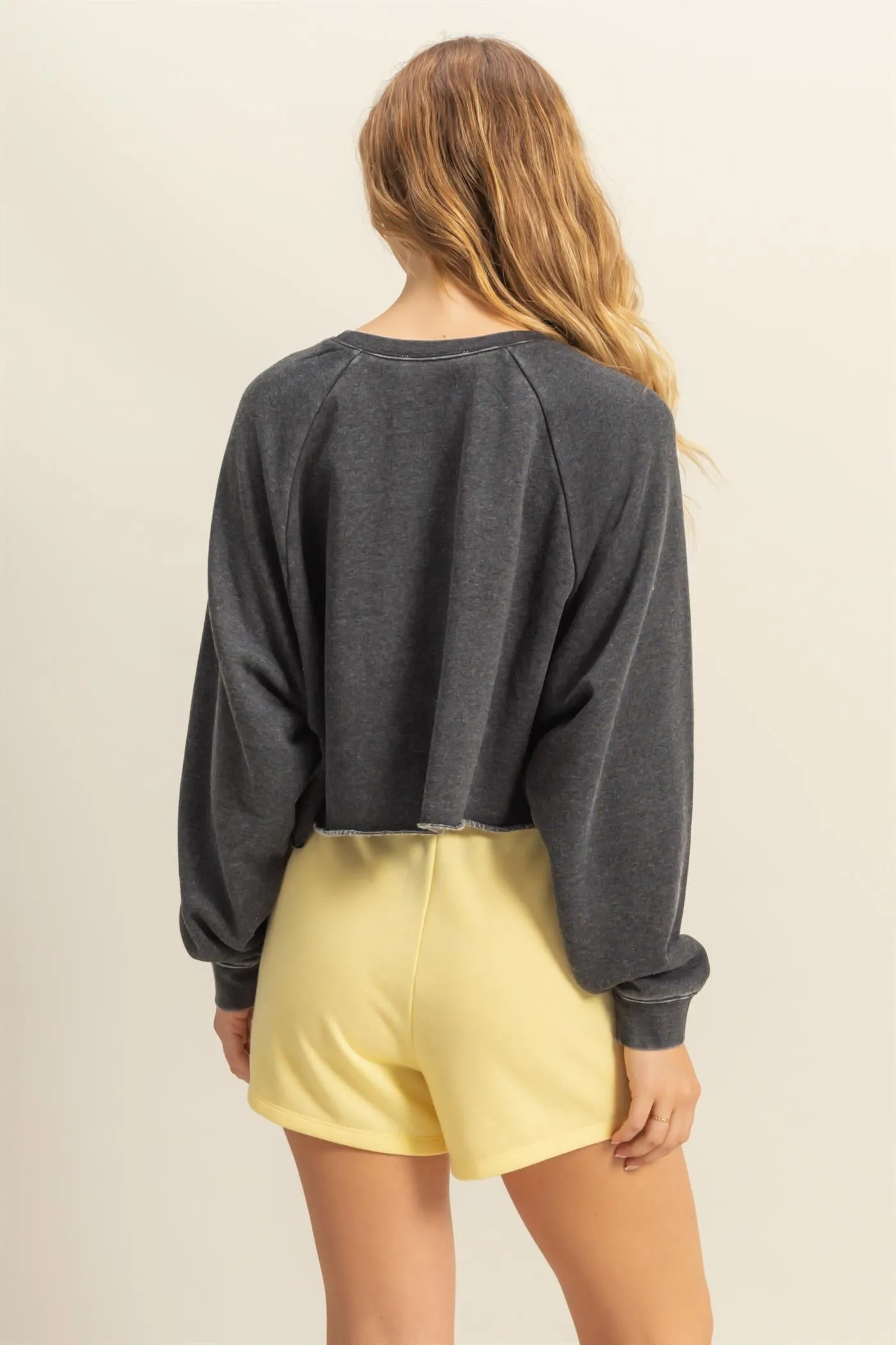 DZ25C445-Laid Back Crop Sweatshirt