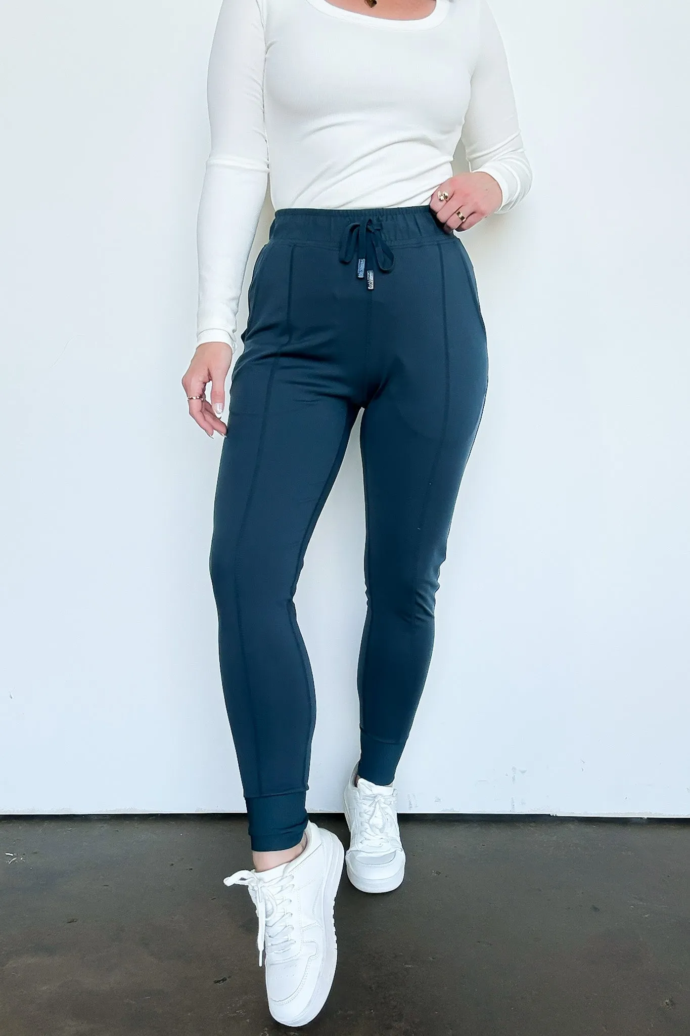 Ellena Drawstring Paneled Joggers