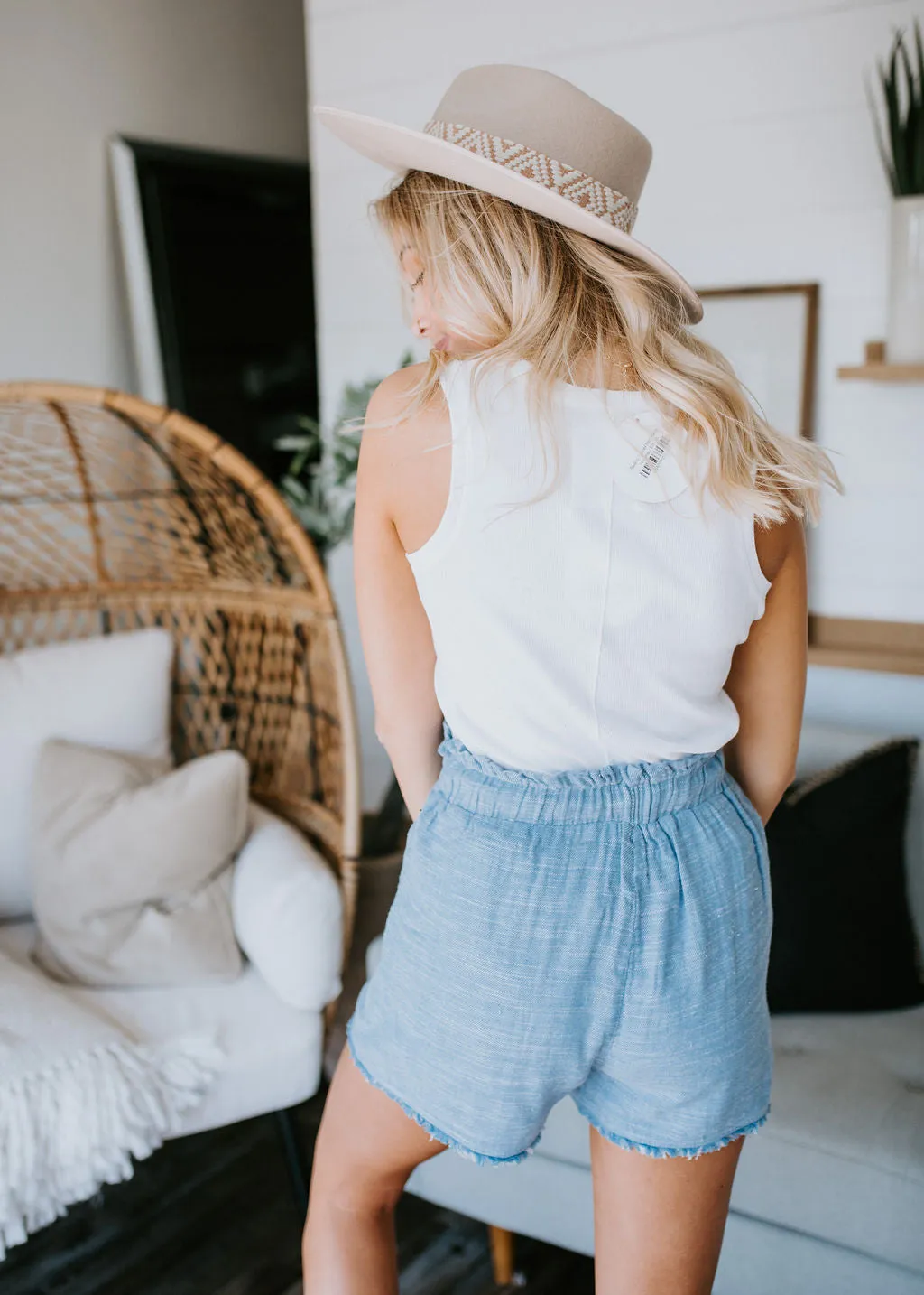 En Route Paperbag Waist Shorts FINAL SALE