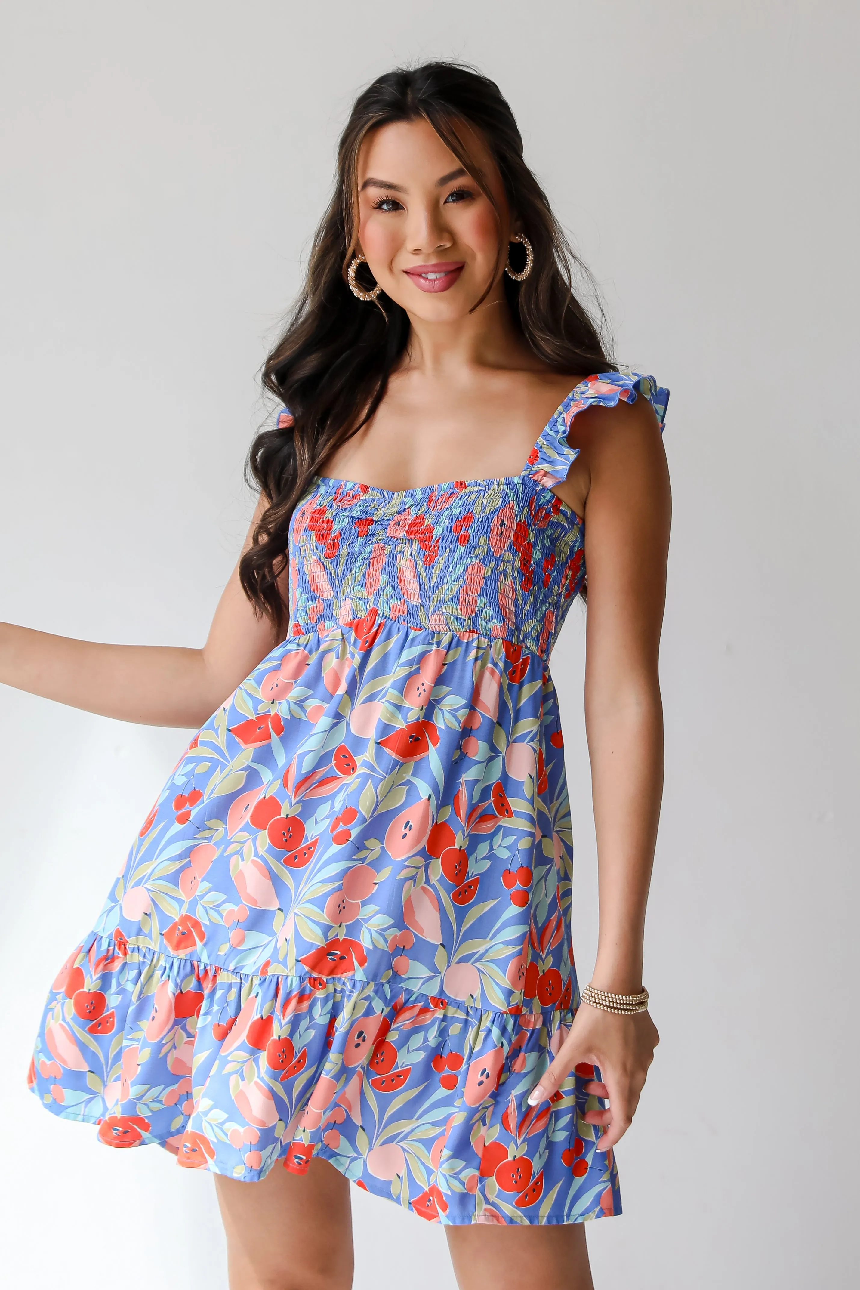 FINAL SALE - Sweet Breeze Blue Mini Dress