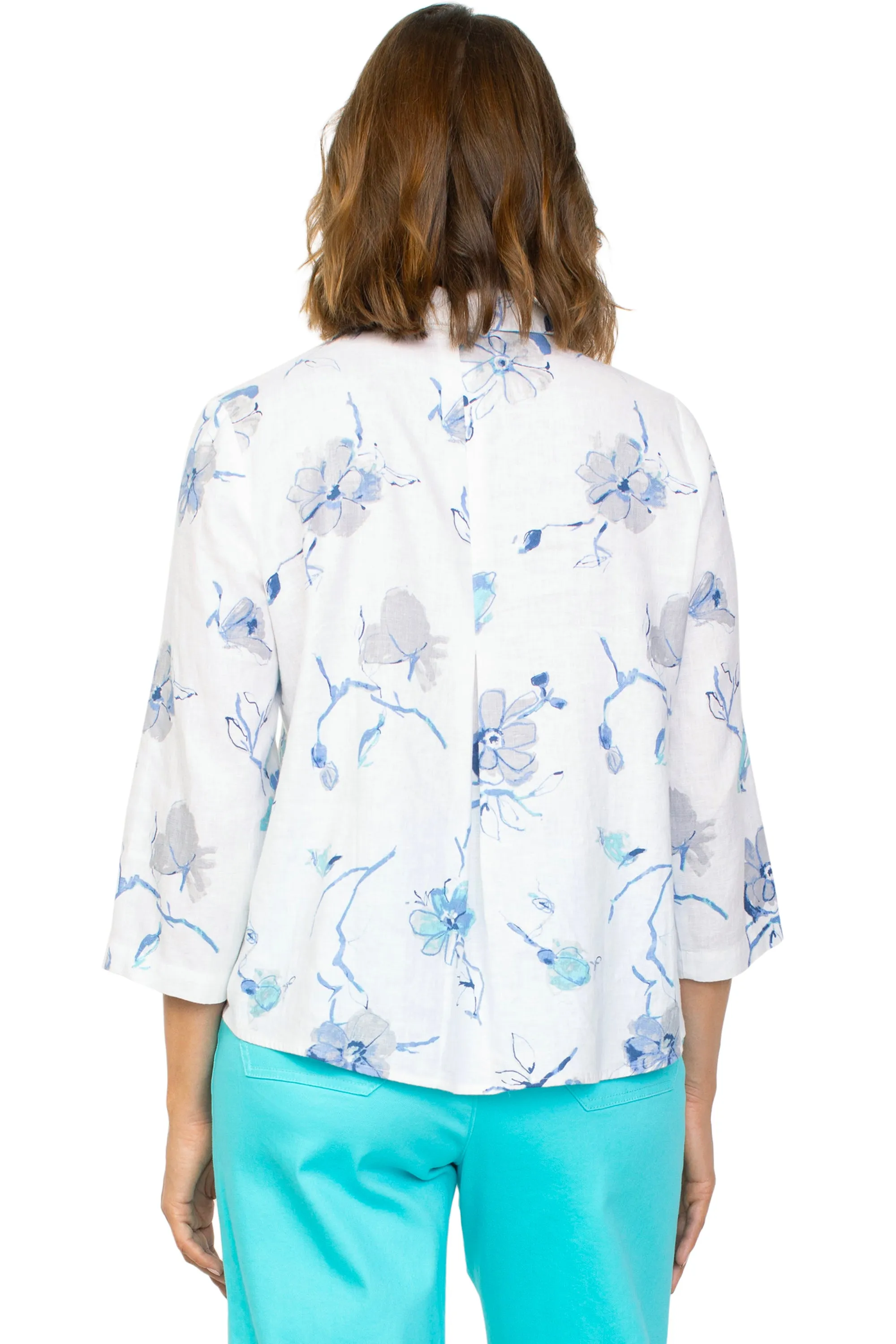 Floral Linen Swing Shirt