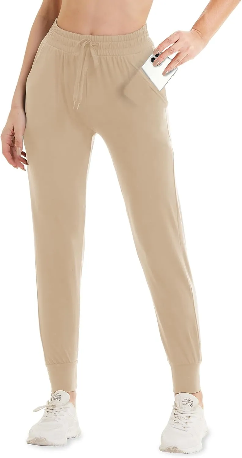 GAYHAY Joggers for Women with Pockets - Womens Sweatpants Lightweight Yoga Lounge Pants for Athletic Workout Gym Running