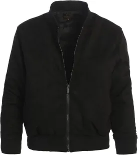 Gioberti Men's Faux Suede Bomber Jacket with Warm Light Inner Padding