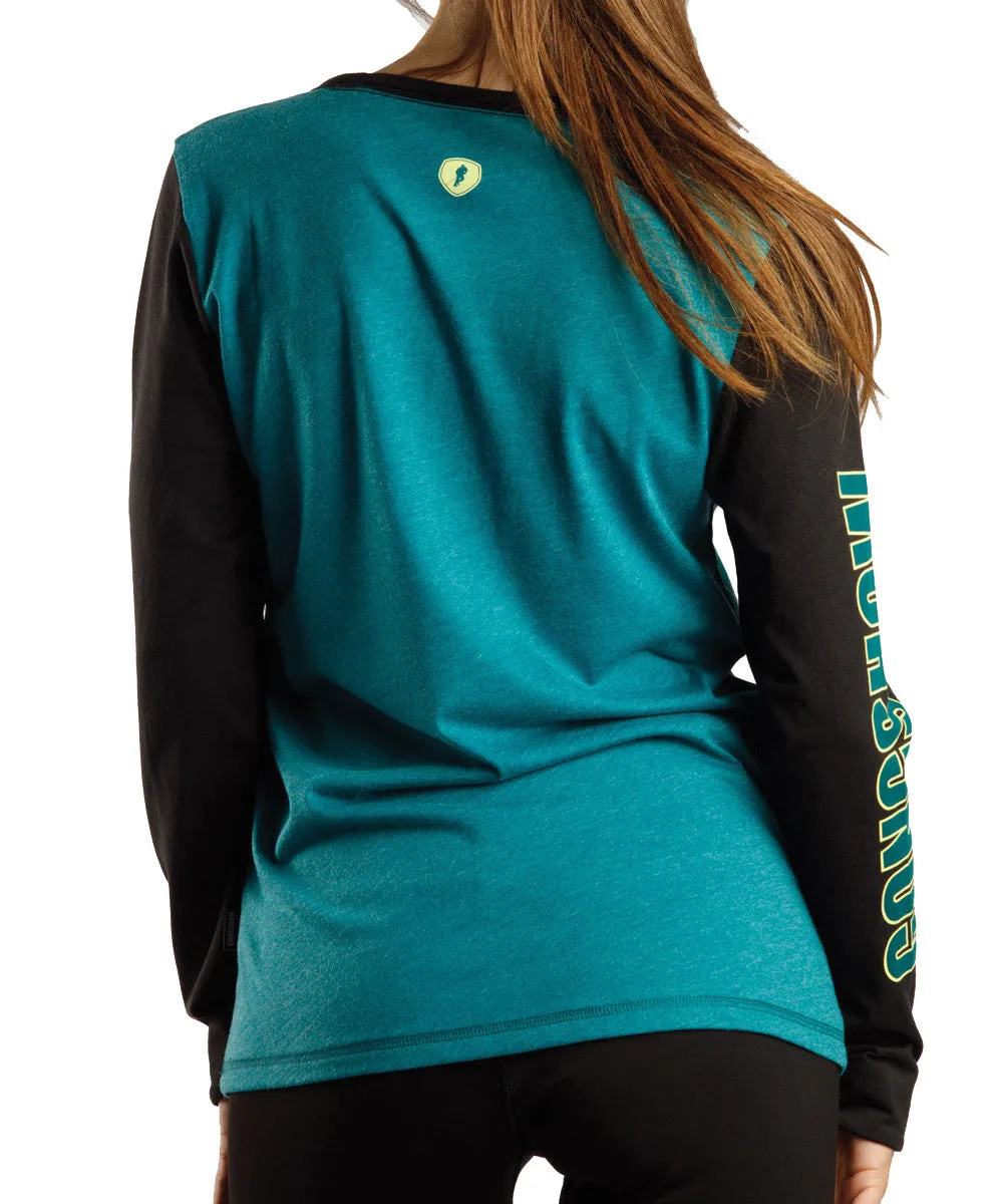 GONGSHOW HEART ON YOUR SLEEVE WOMEN'S LS SHIRT