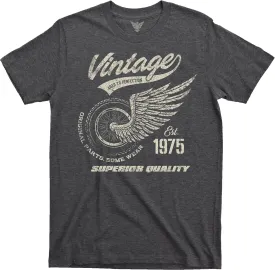 GunShowTees 50th Birthday Gift 1975 Vintage Original Parts Funny 70s Retro Inspired Graphic Tee Shirt