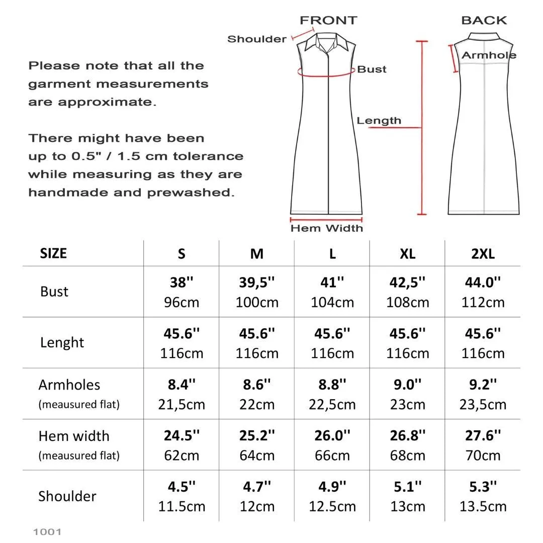Hidden Button Linen Summer Dress
