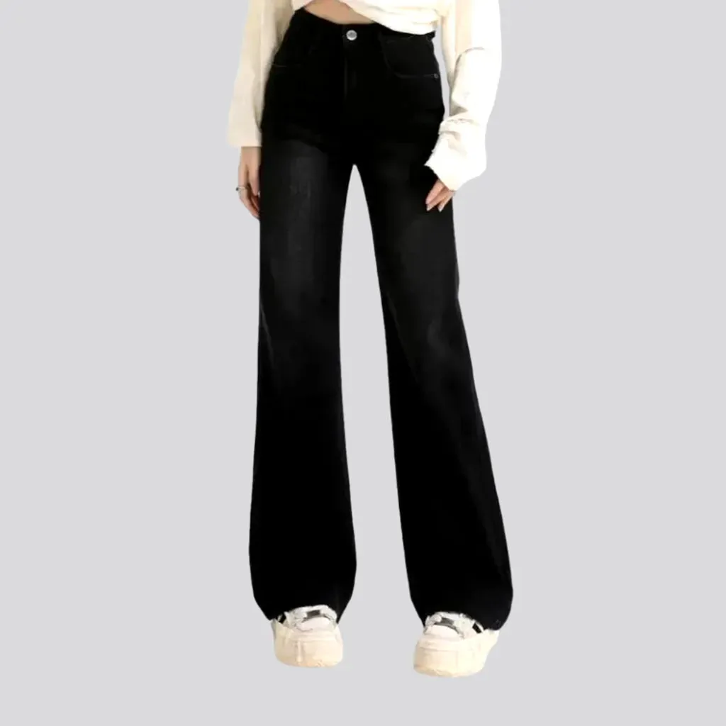 High-rise stylish jeans for women