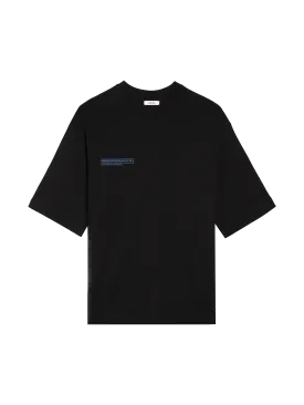 In Conversion Cotton Boxy T-shirt—black