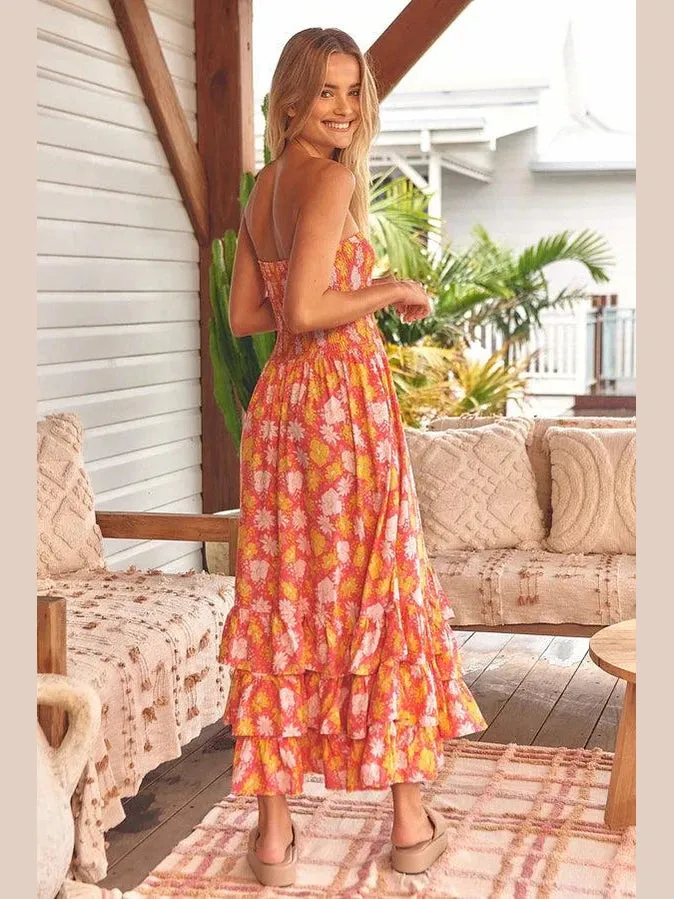 JAASE Follow the Sun Print Samba Maxi Dress