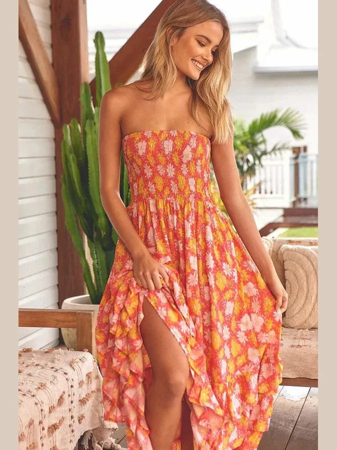 JAASE Follow the Sun Print Samba Maxi Dress