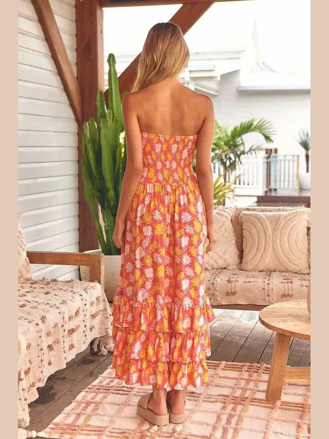 JAASE Follow the Sun Print Samba Maxi Dress