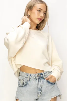 Laid Back Casual Crop Sweatshirt