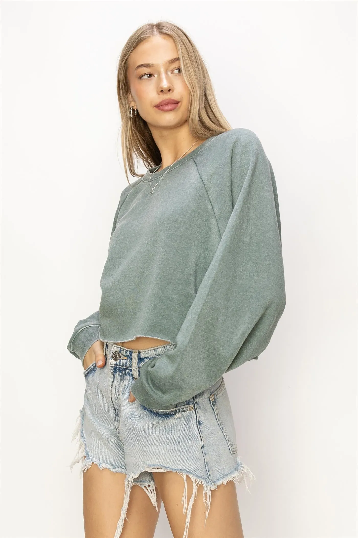 Laid Back Crop Sweatshirt