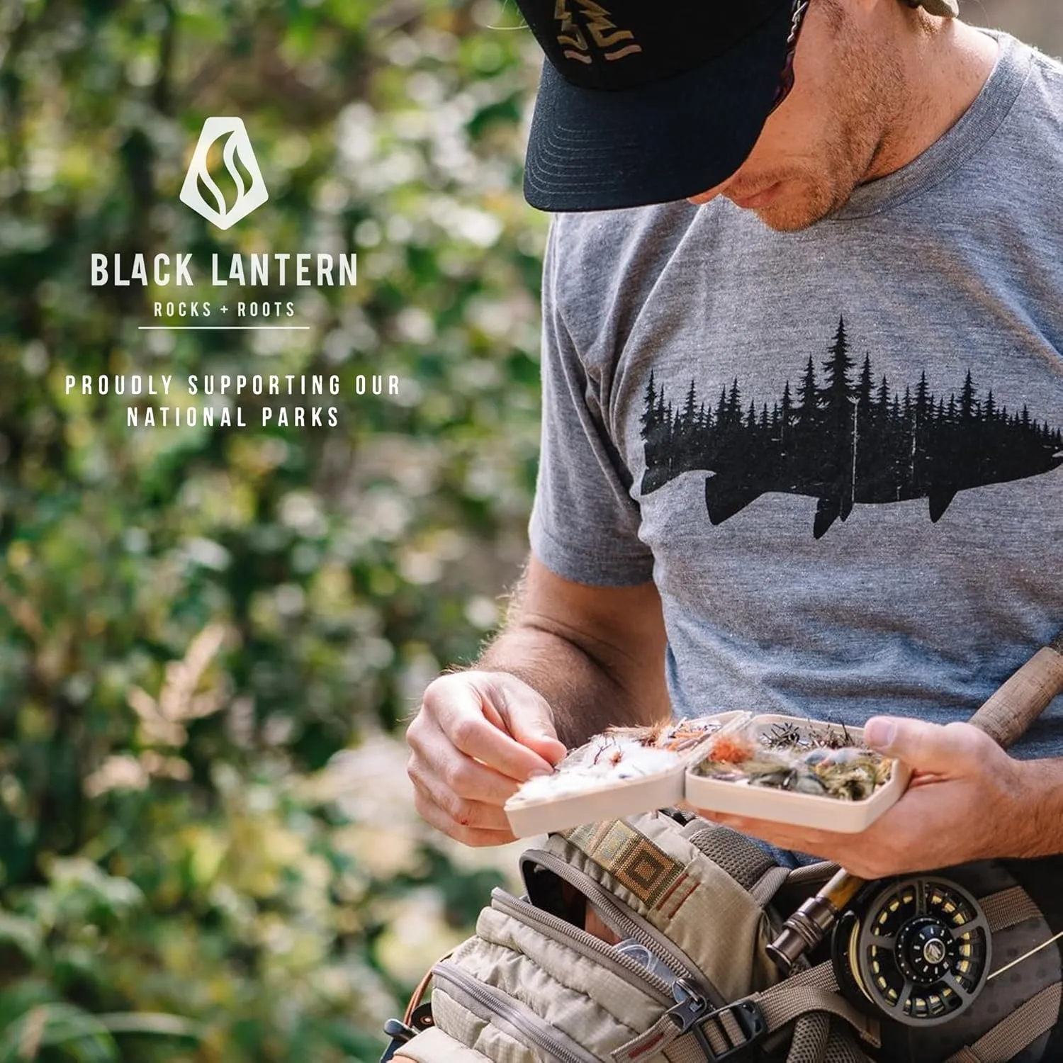 Leaf   Tree T-Shirt by Black Lantern  Minimal Nature Graphic Tee for Men | Casual Fit Outdoor Shirt for Tree Lovers
