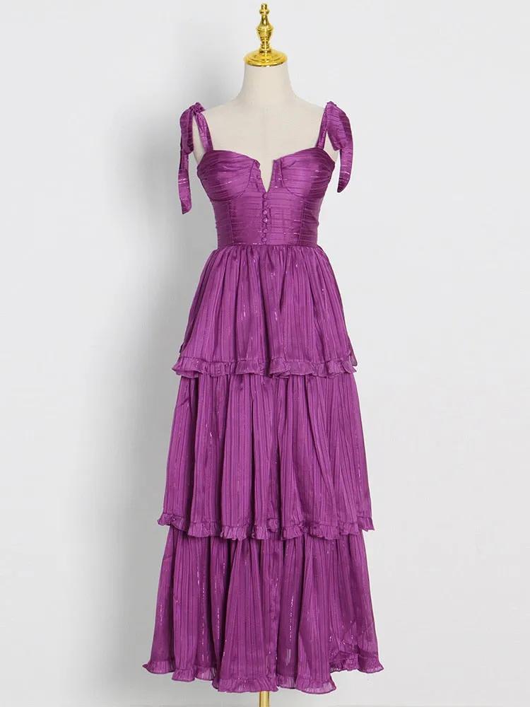 Lelia Tiered Maxi Dresses