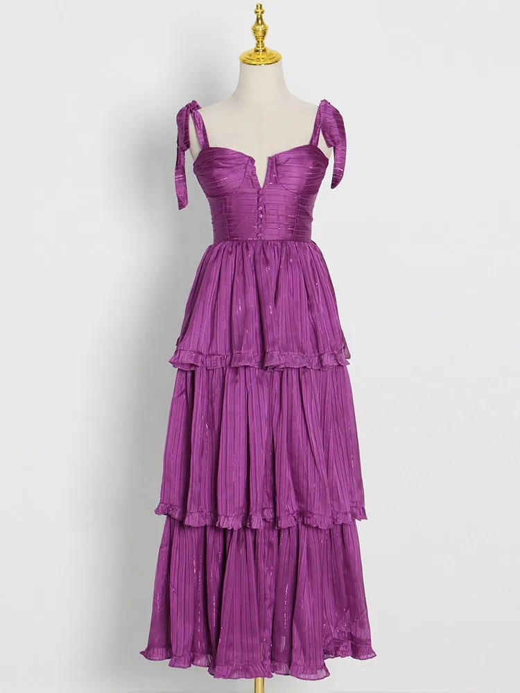 Lelia Tiered Maxi Dresses