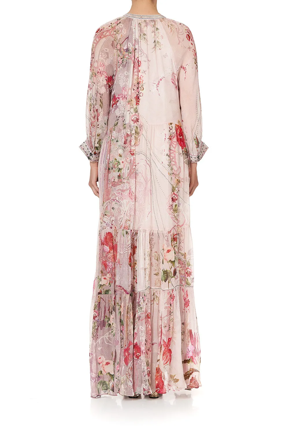 LONG GATHERED PANEL DRESS ISTENANYA