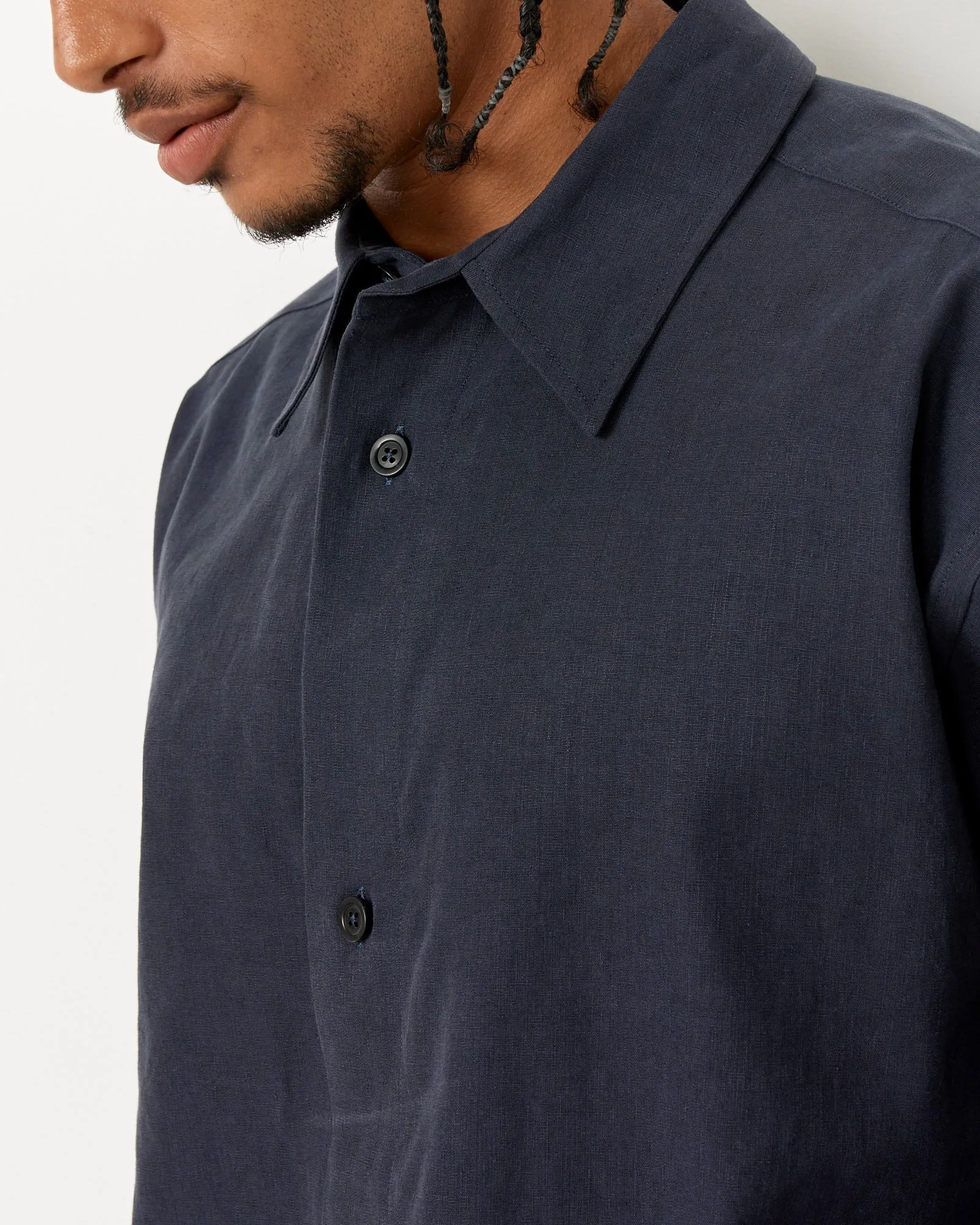 Minimal Boxy Shirt in Ink