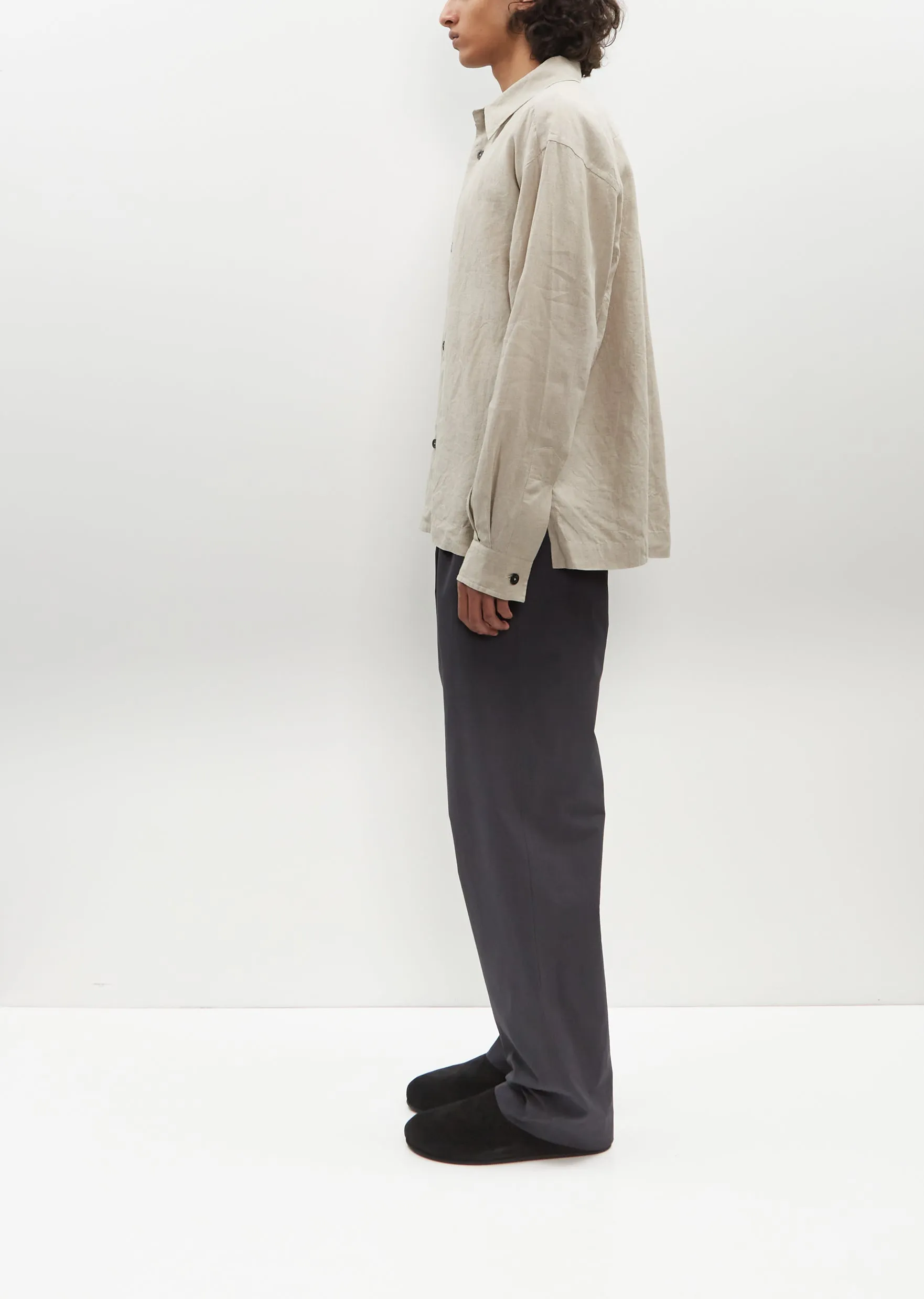 Minimal Boxy Shirt – Natural