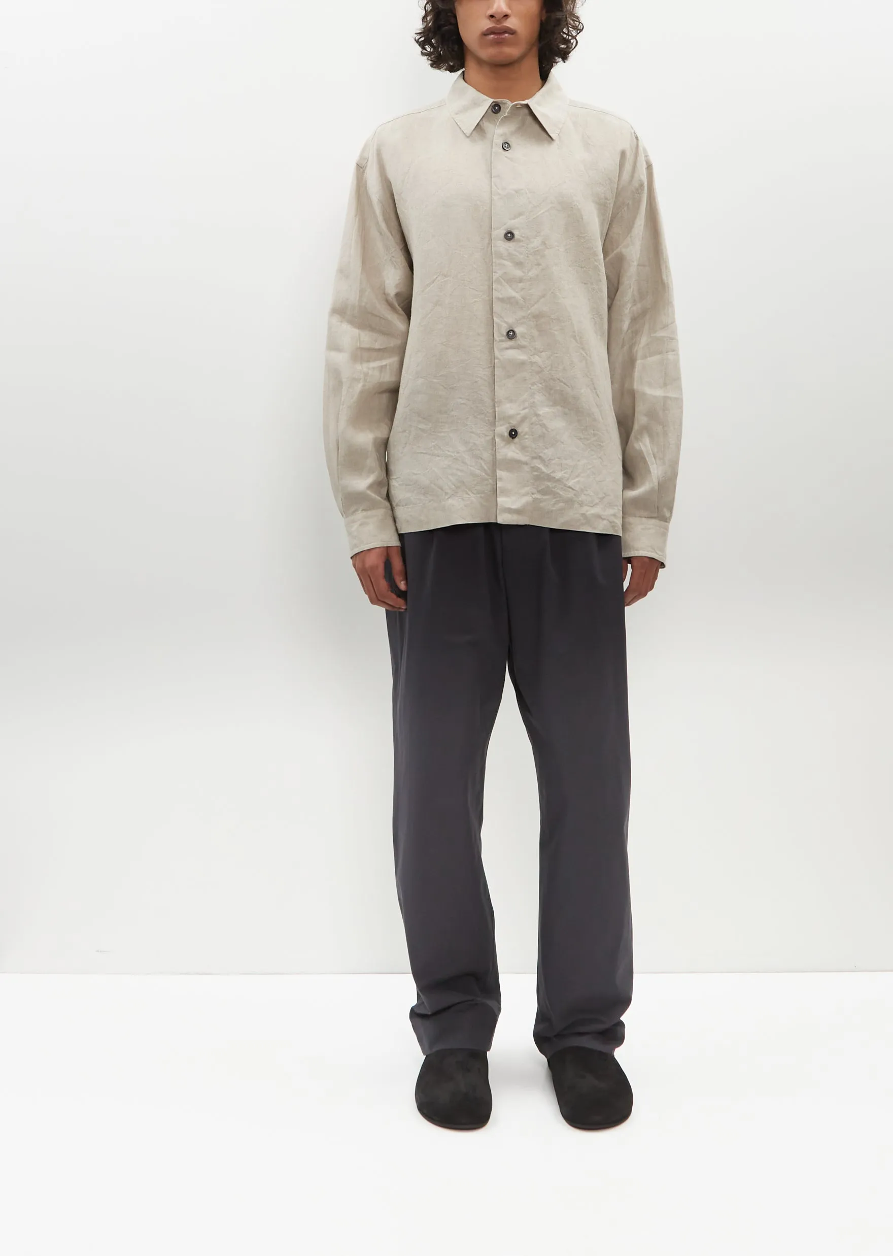 Minimal Boxy Shirt – Natural