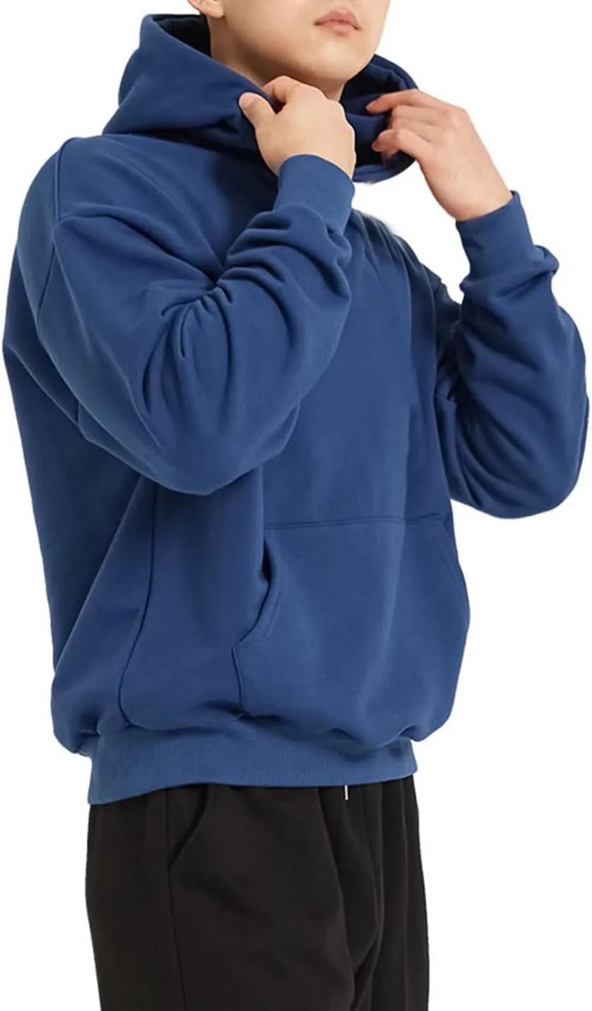 PAODIKUAI Men Hoodie Sweatshirt Loose Fit Fashion Pullover Hoodie Casual Long Sleeve Hooded Sweatshirt with Pocket