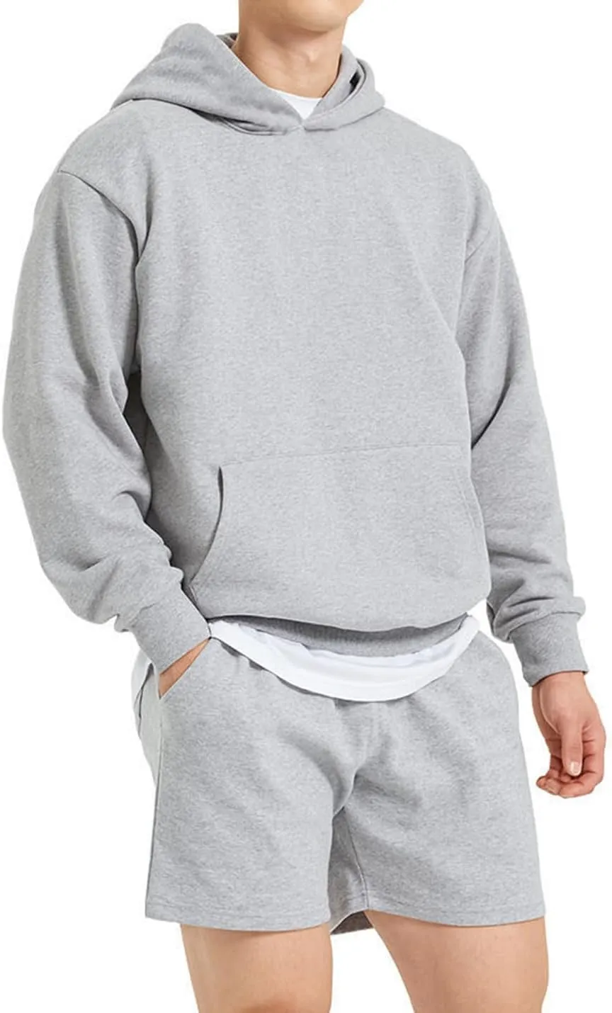 PAODIKUAI Men Hoodie Sweatshirt Loose Fit Fashion Pullover Hoodie Casual Long Sleeve Hooded Sweatshirt with Pocket