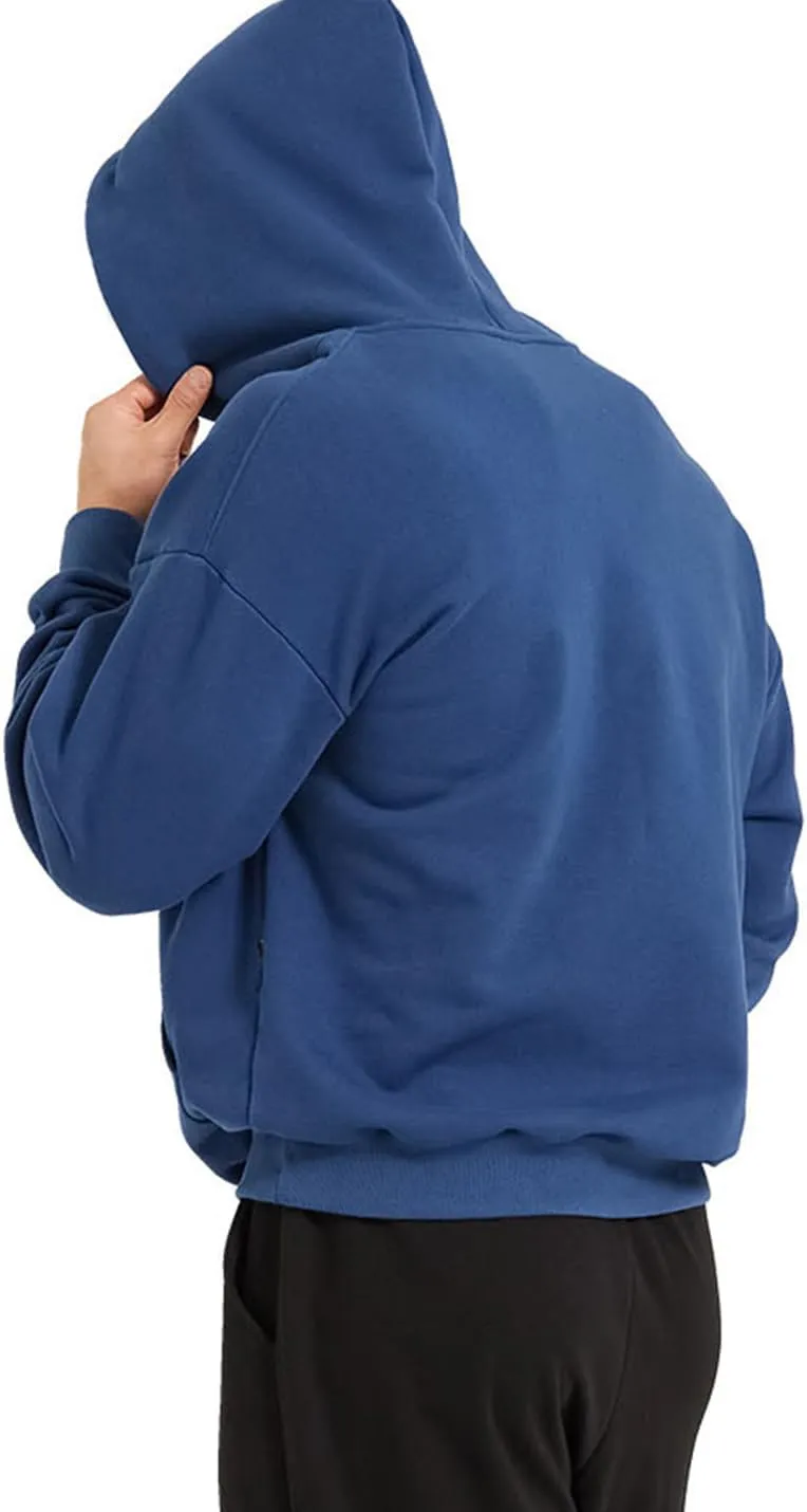 PAODIKUAI Men Hoodie Sweatshirt Loose Fit Fashion Pullover Hoodie Casual Long Sleeve Hooded Sweatshirt with Pocket