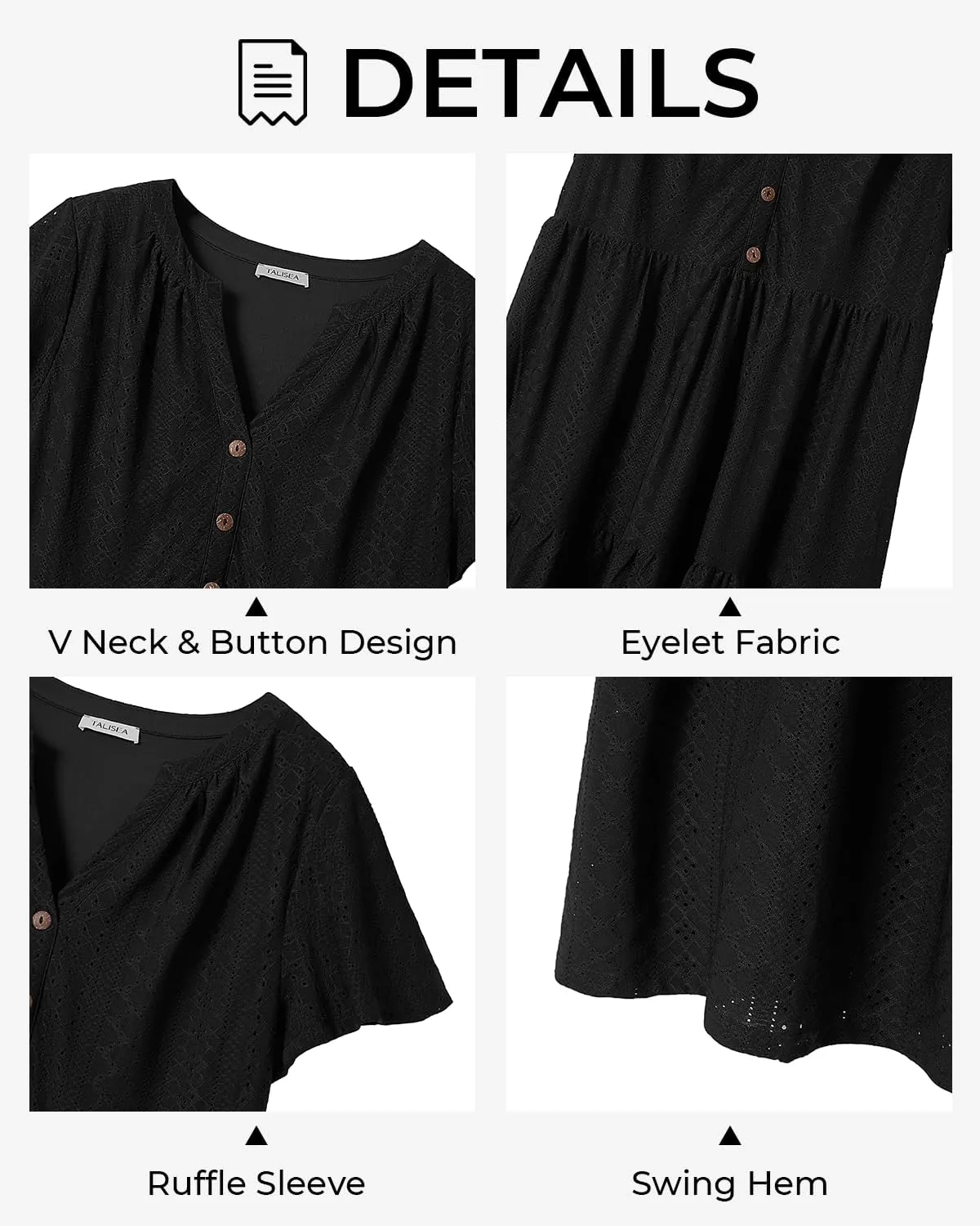 Plus Size Summer Dress - Casual Sundress Beach Short Sleeve V Neck Tiered Button Up Boho Midi Flowy Sun Dresses Women