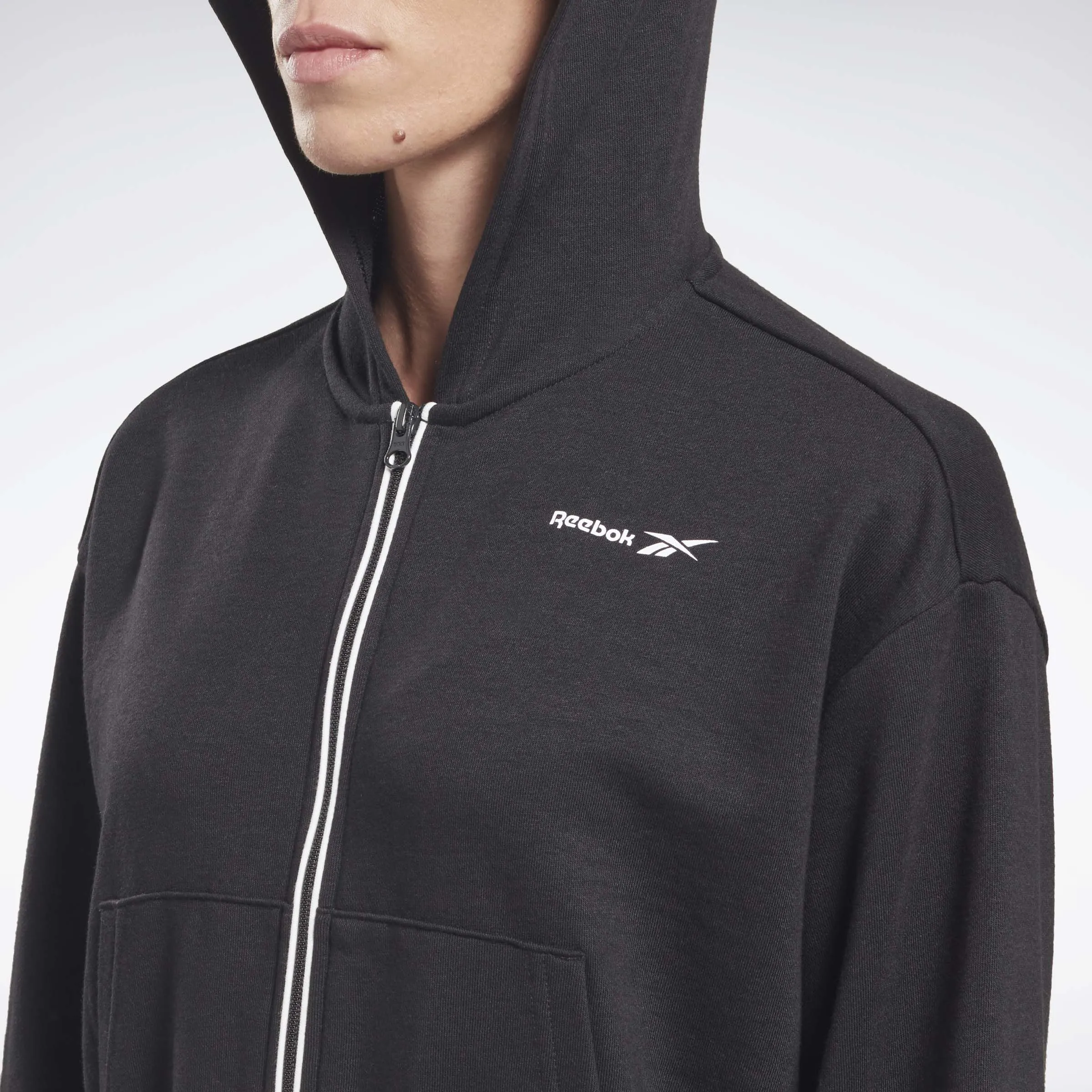 Reebok Identity French Terry Full-Zip Sweatshirt Black
